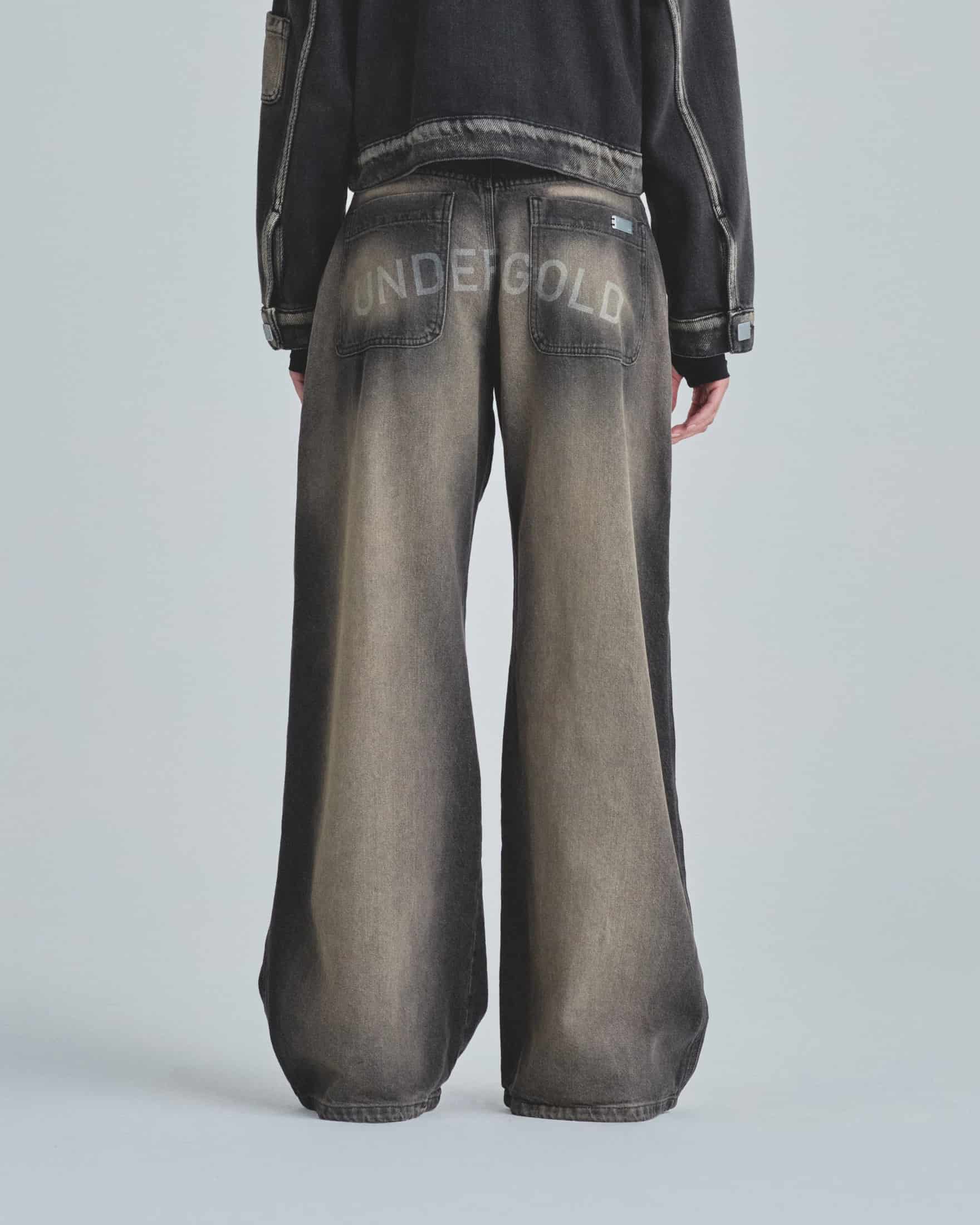 W Line Basic Wide Jeans Dirty Black - miniatura 7
