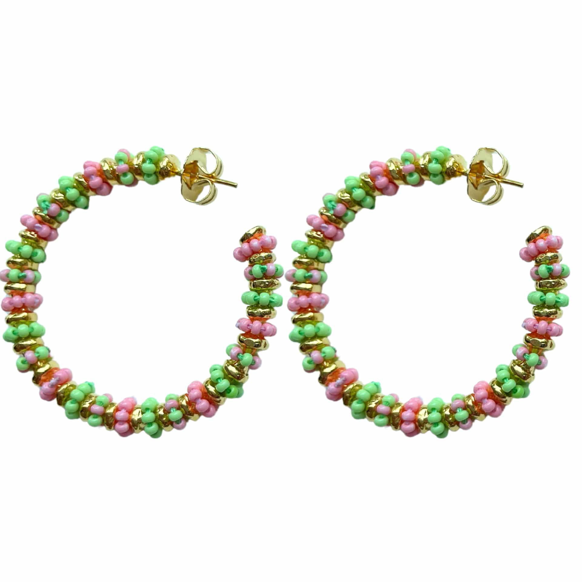 Formation Beaded Maxi Hoops - miniatura 9