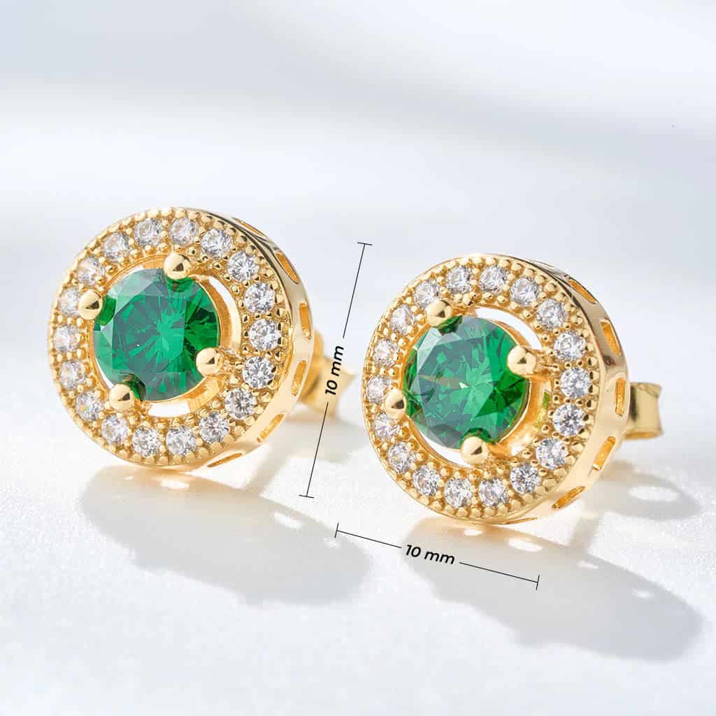 Aretes Cristal Esmeralda - miniatura 5