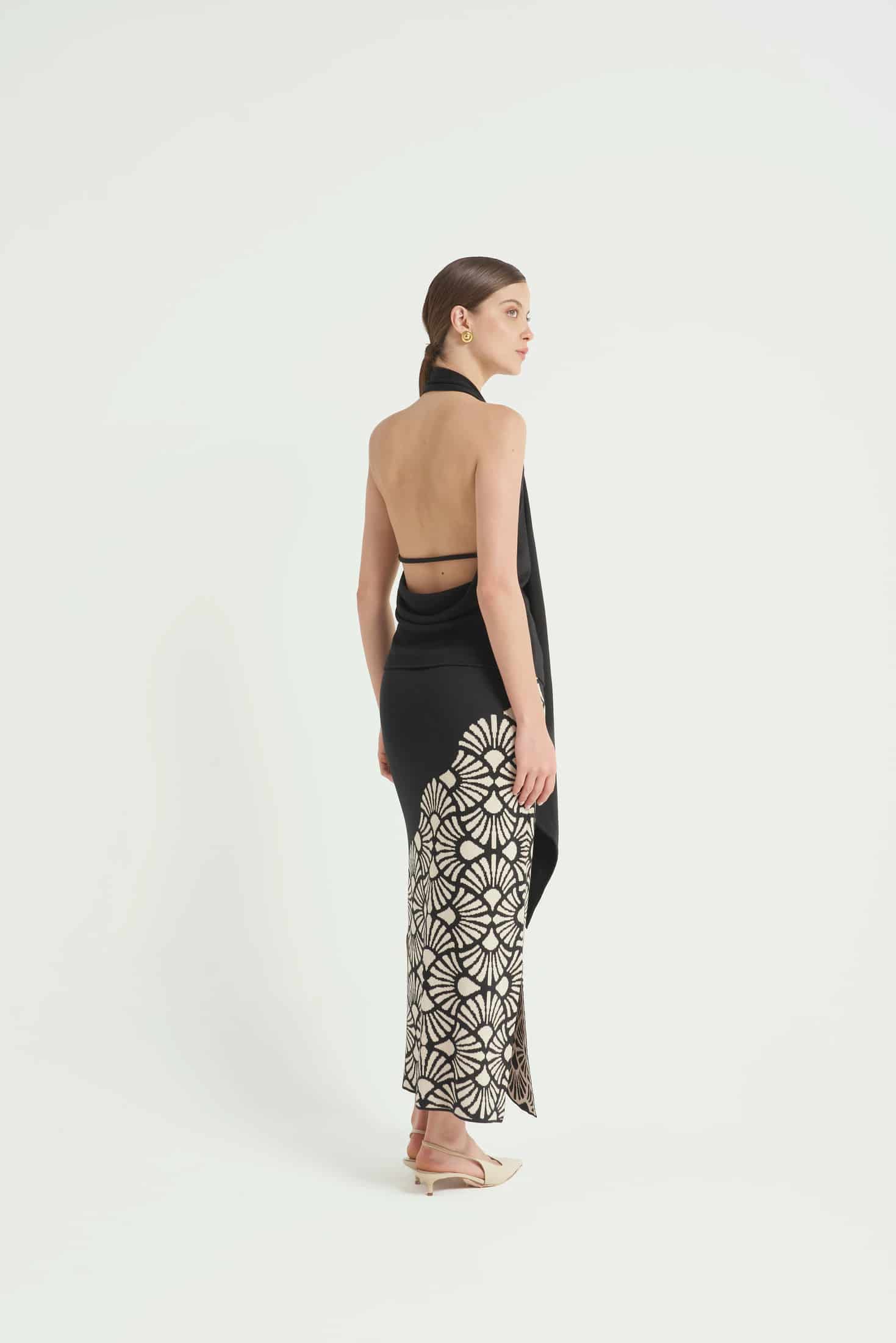 Falda Venus Negro-Beige - miniatura 2
