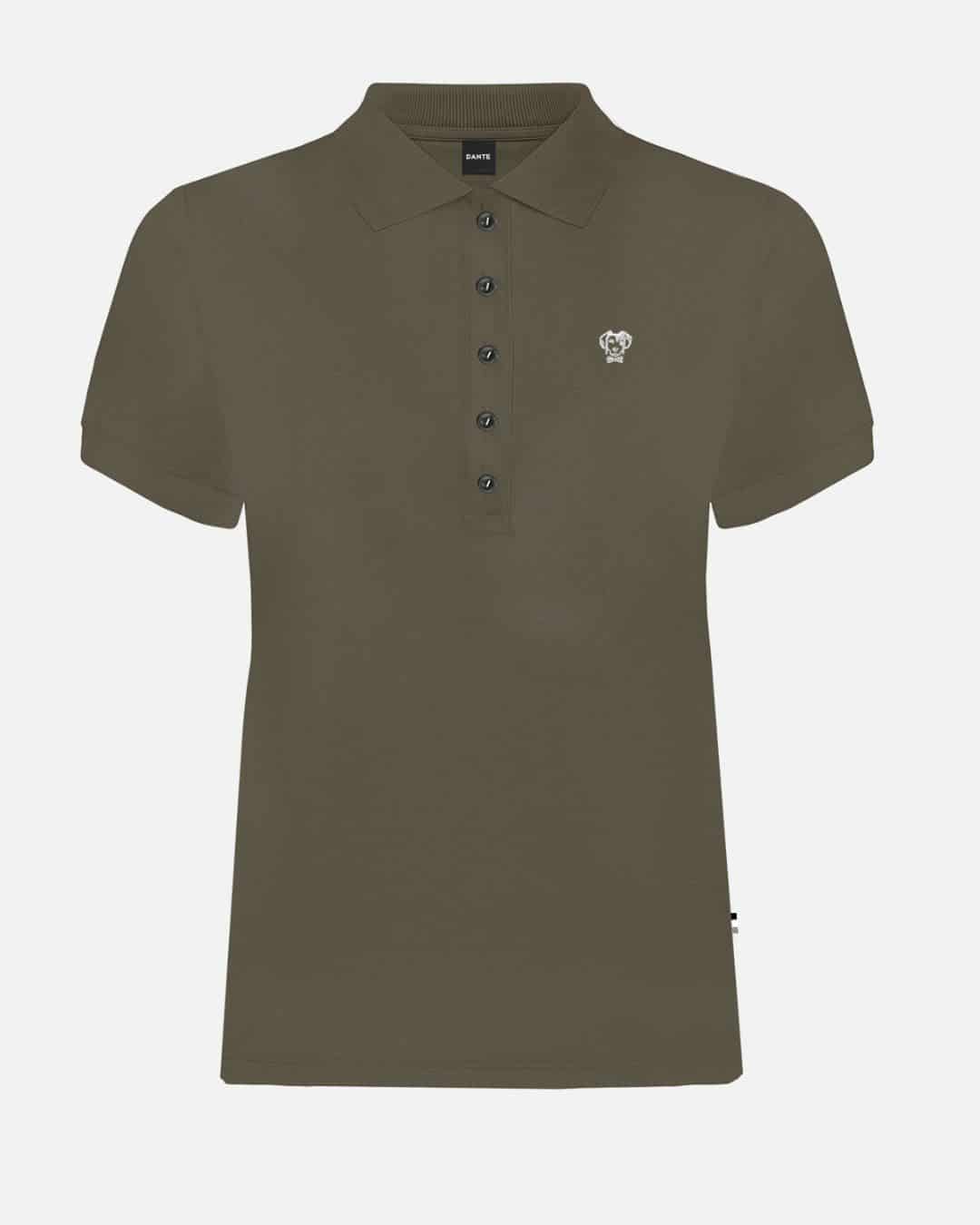 Polo Antimanchas de Mujer Verde Militar Regular Fit - miniatura 1