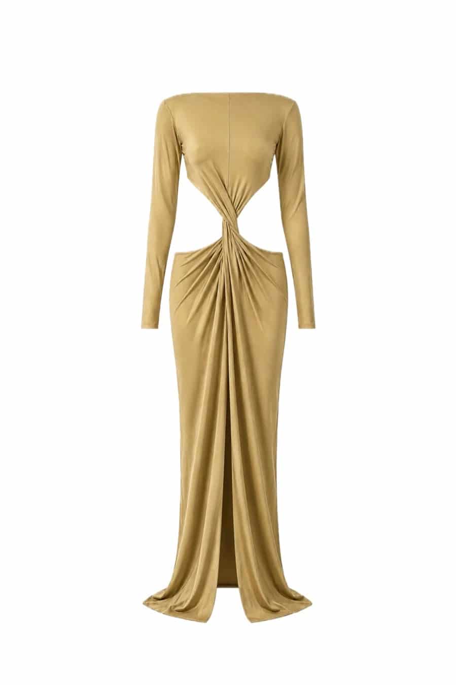 PRE-ORDER VESTIDO TU RECUERDO - GOLD - miniatura 1