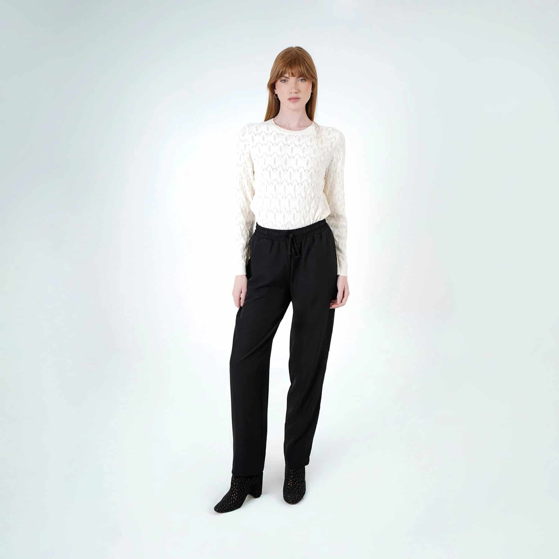 Pantalón básico bota recta cintura elástica - miniatura 2