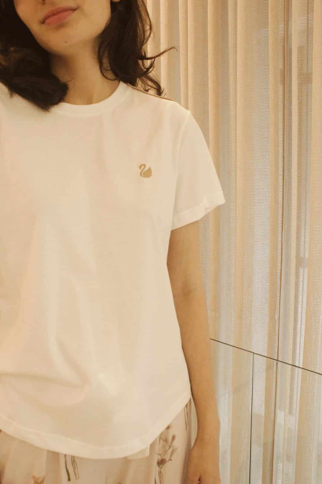 T-SHIRT MINT IVORY/BEIGE - miniatura 2
