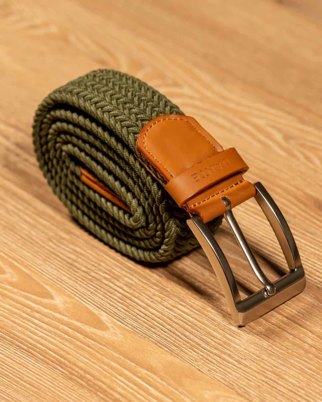 Cinturon Elastico Verde Militar - miniatura 1