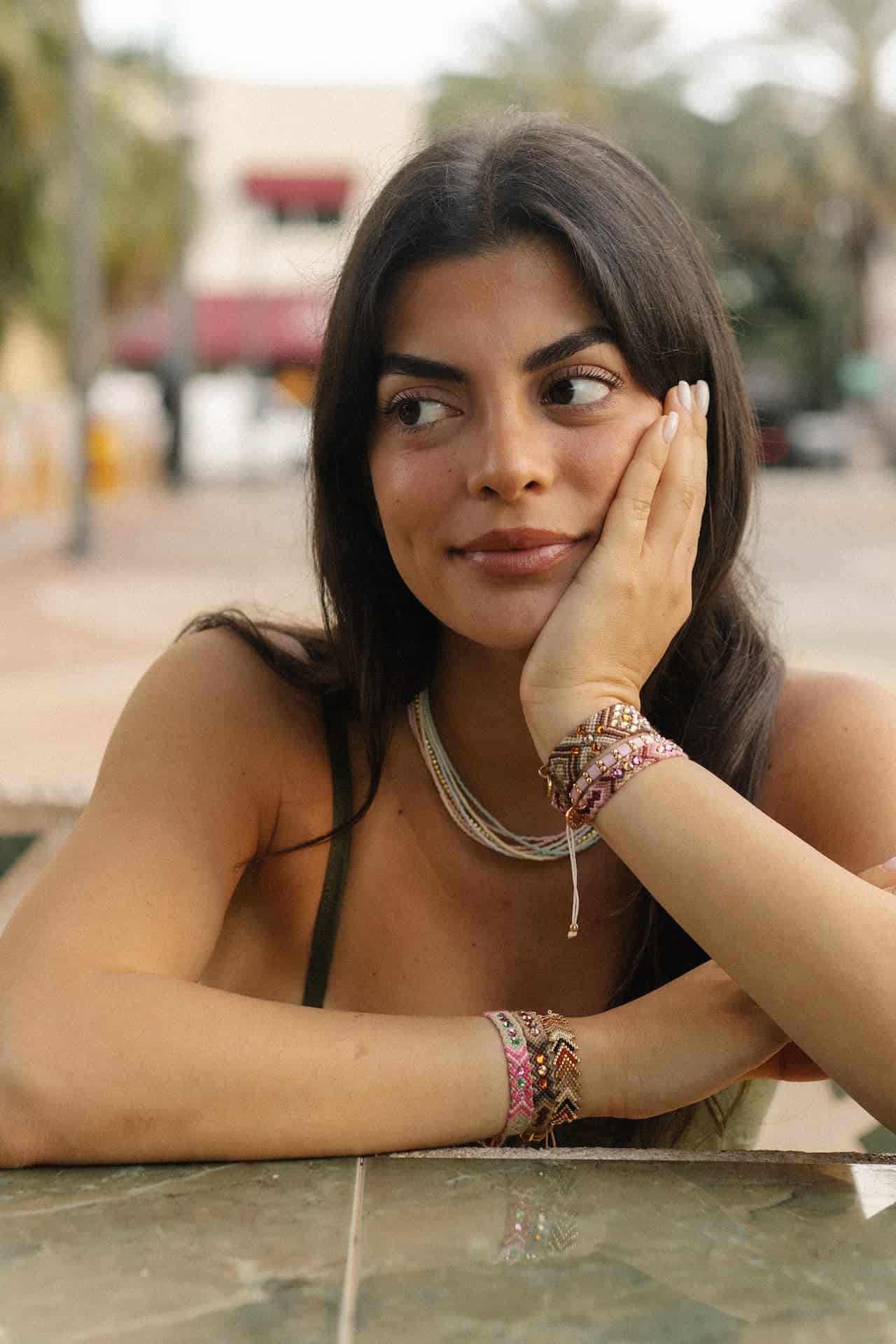 Wayuu Skinny Bracelet | Pink Aura - miniatura 3