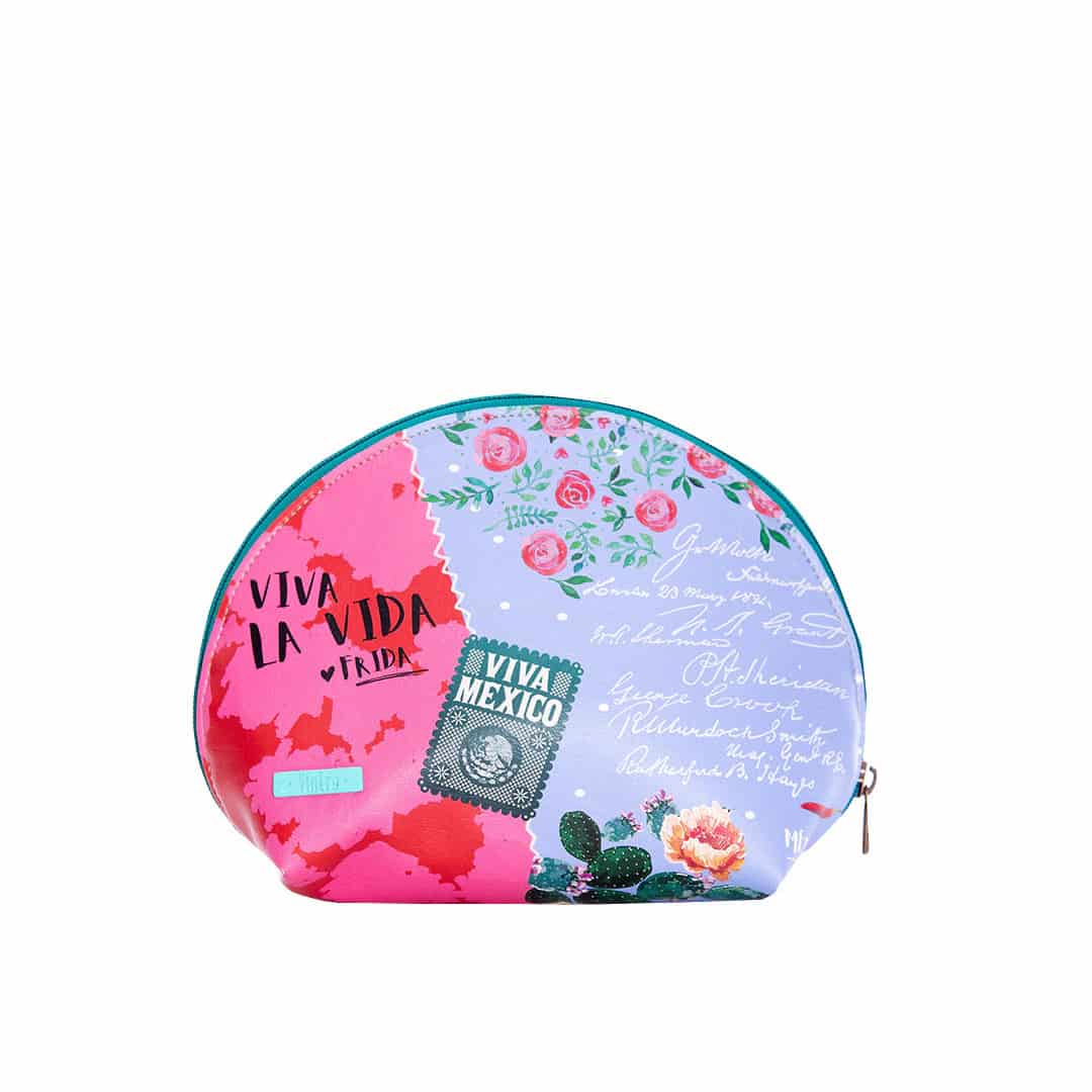 Cosmetiquera Para Mujer Dublín Con Estampado Y Pulsera Viva La Vida - miniatura 3