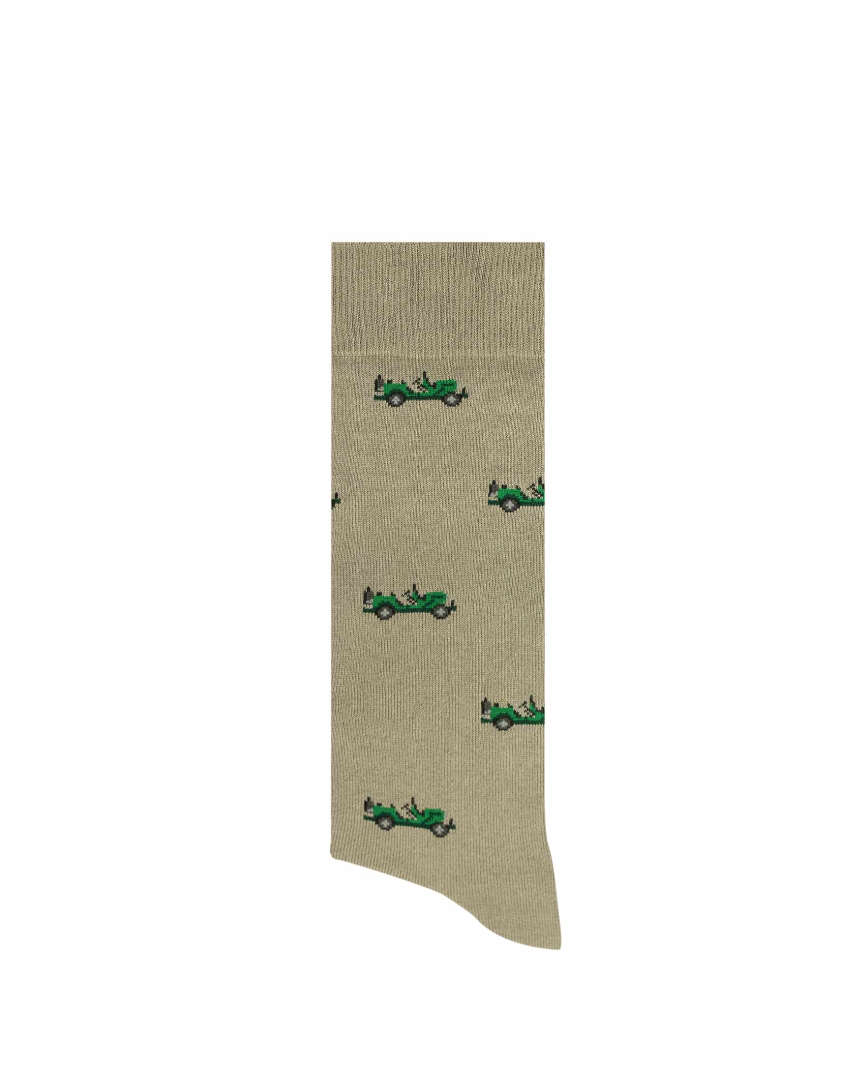 Medias LAZO Beige con Estampado Jeep - miniatura 2