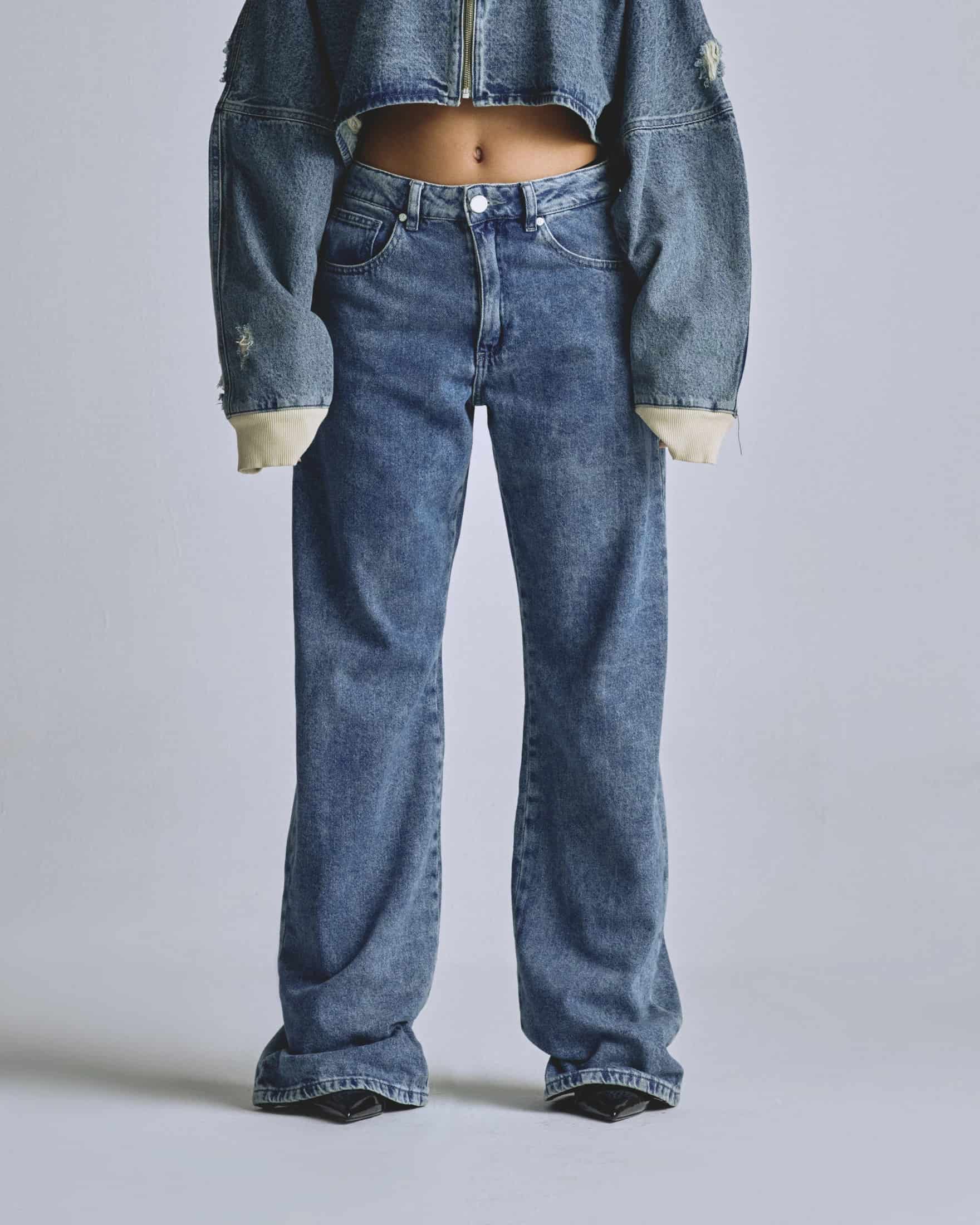 W Basics UNGD Wide Jean Washed Blue - miniatura 2