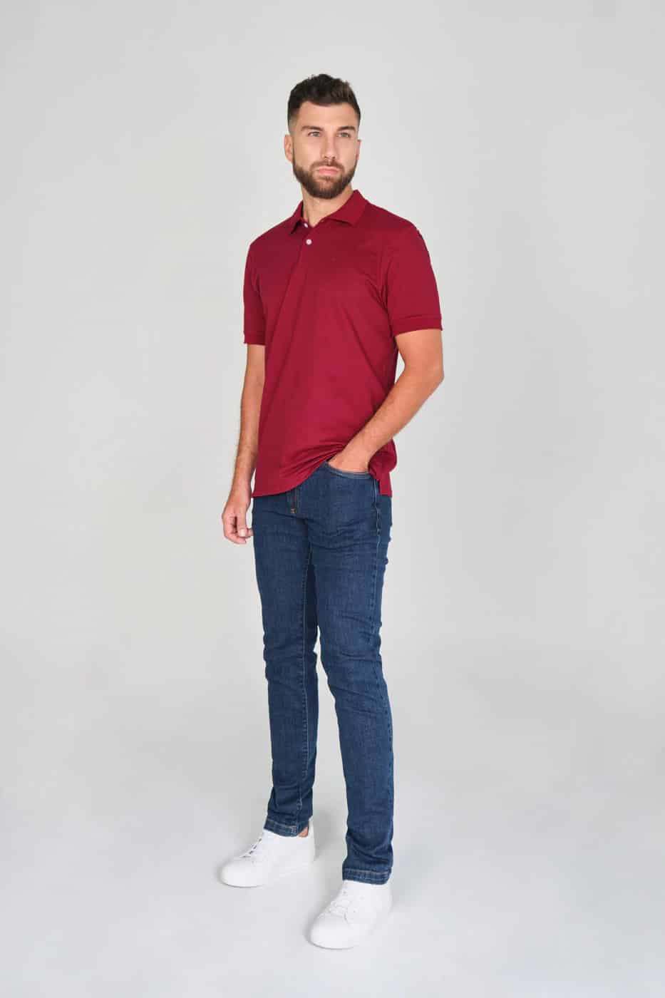 Camiseta Polo 100% Algodón Piqué Vintotinto - miniatura 5