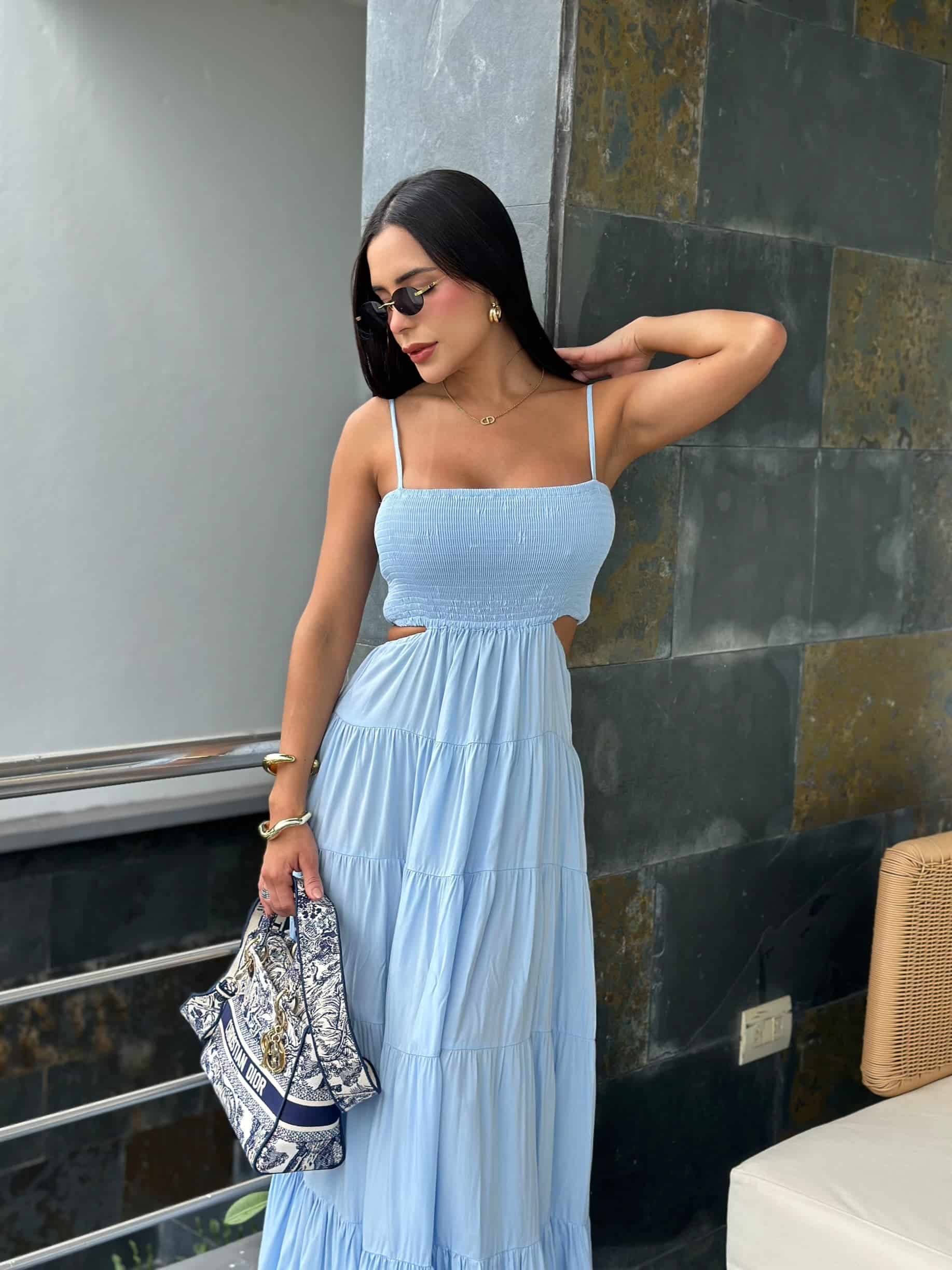 VESTIDO ASTRID AZUL - miniatura 3