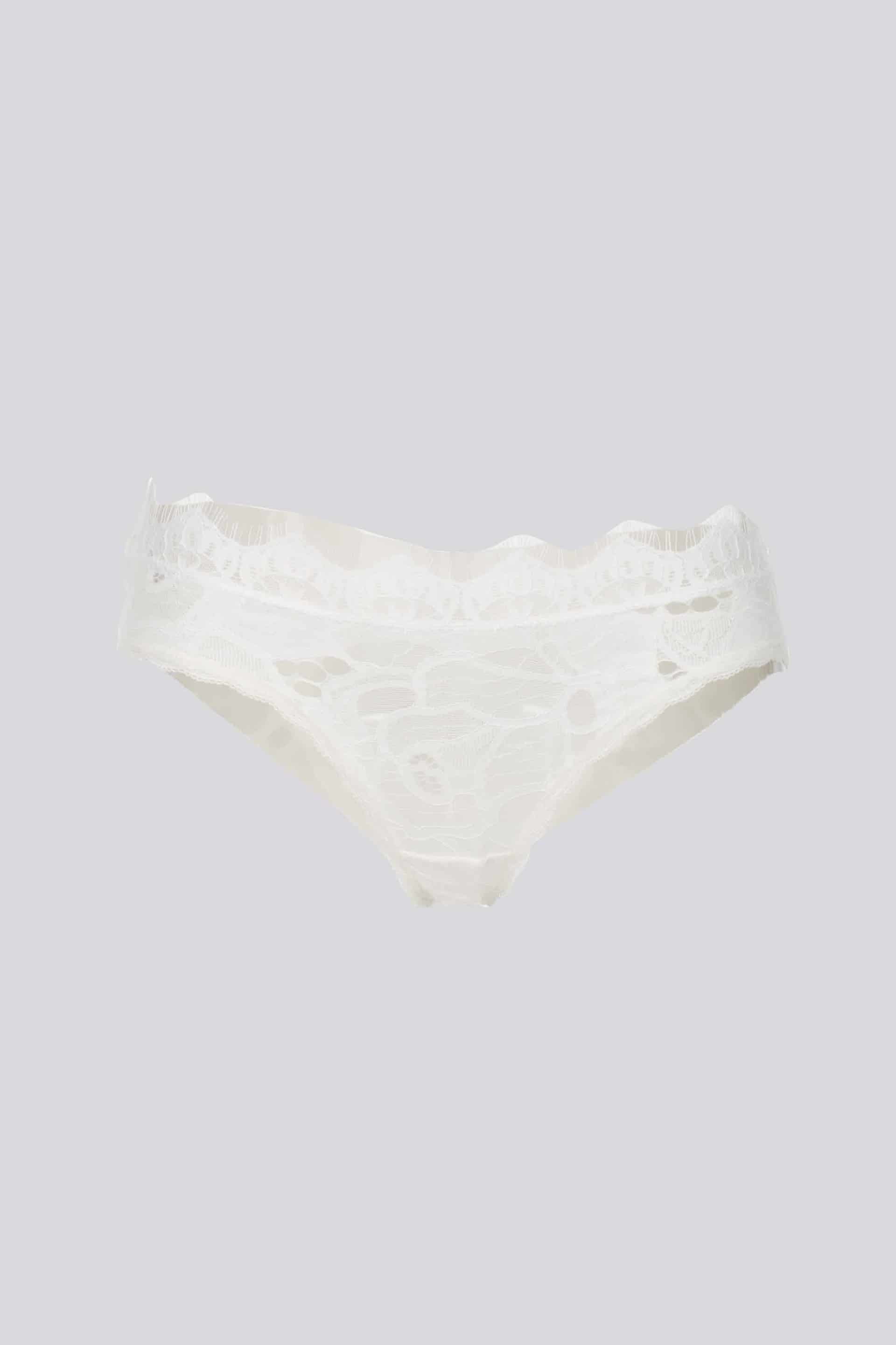 CULOTTE ELLIPSE ENCAJE ALGODÓN CRUDO - miniatura 3