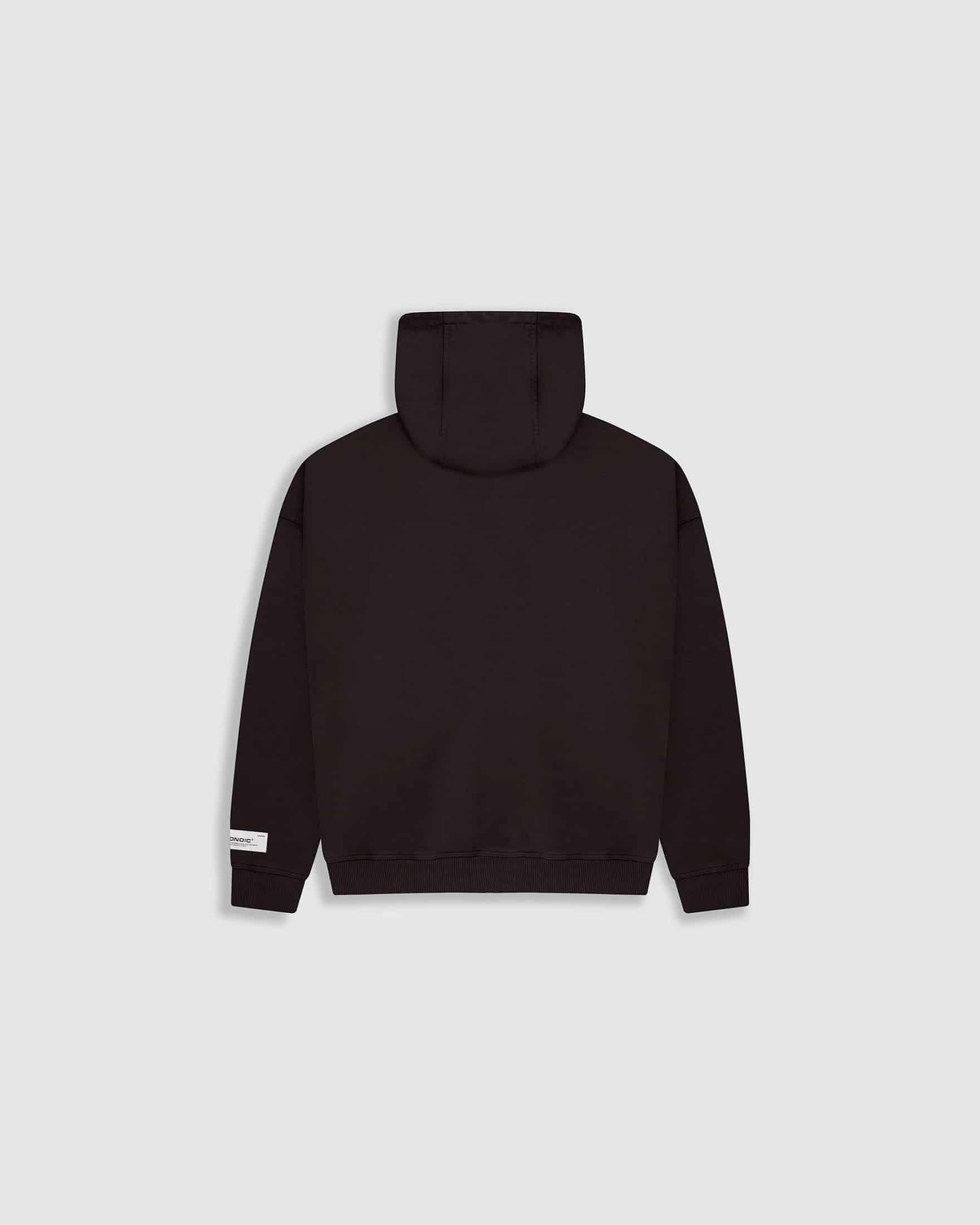 Zip Hoodie Oversized Básico V4 - Café Chocolate - miniatura 8