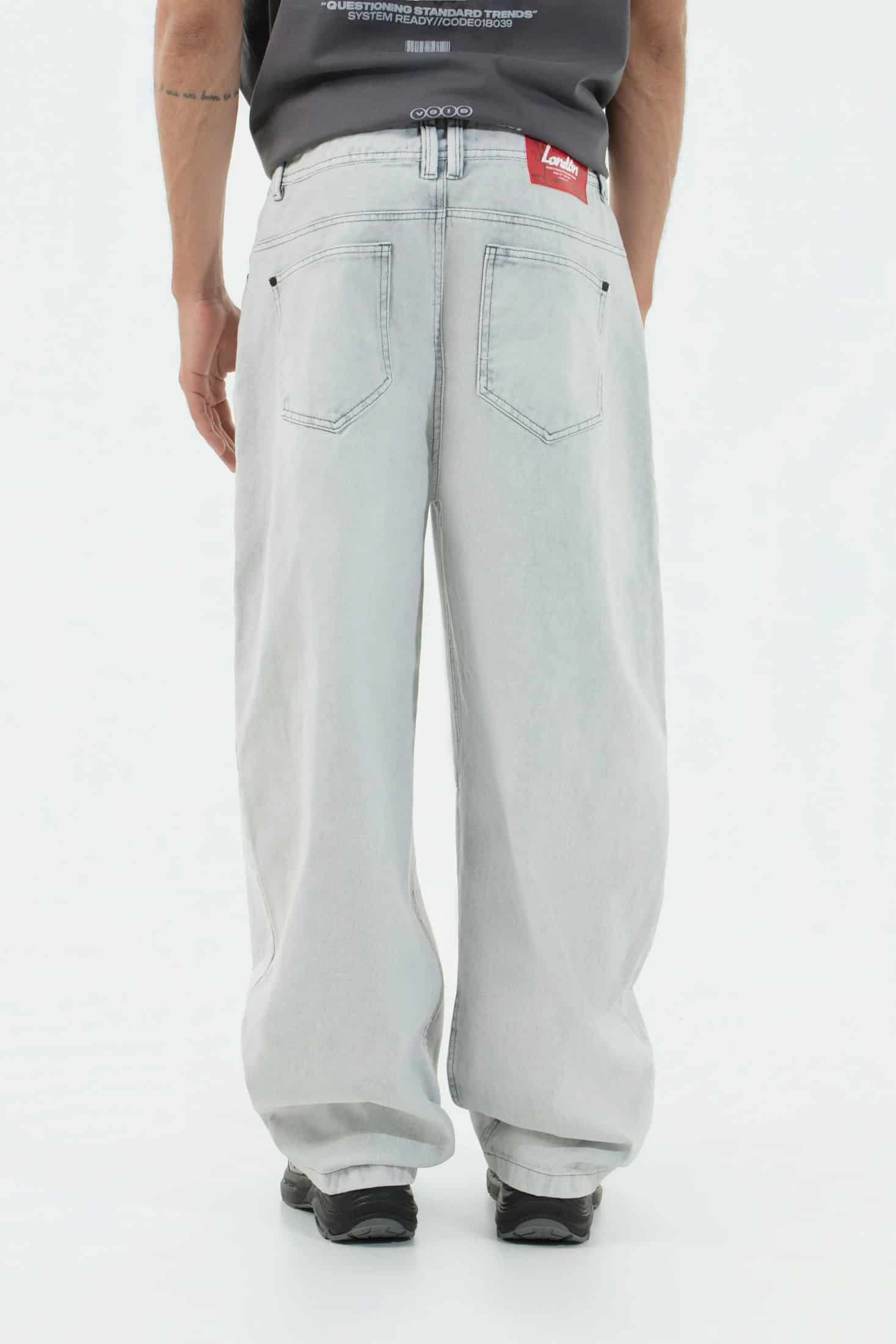 JEAN 5 BOLSILLOS COLOR GRIS CLR - miniatura 4