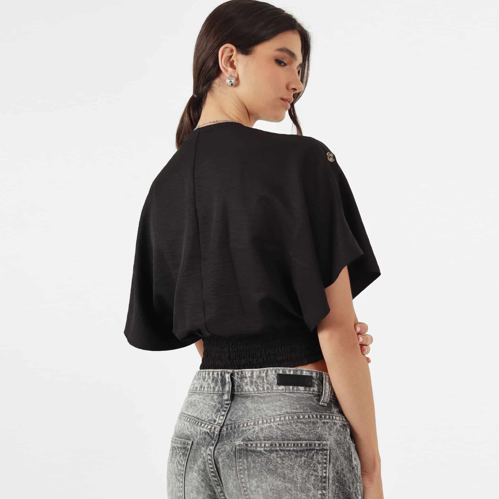 Blusa Cuello V Manga Corta - miniatura 31