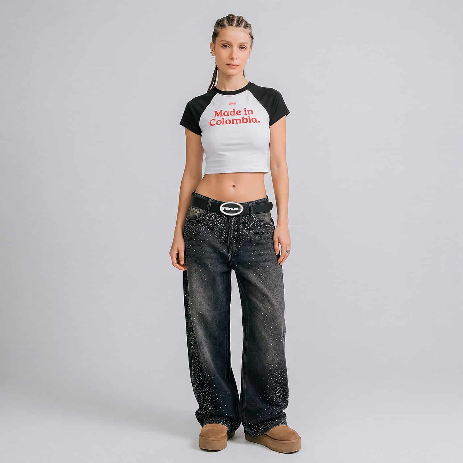 Colombia Baby Tee - Black - miniatura 6