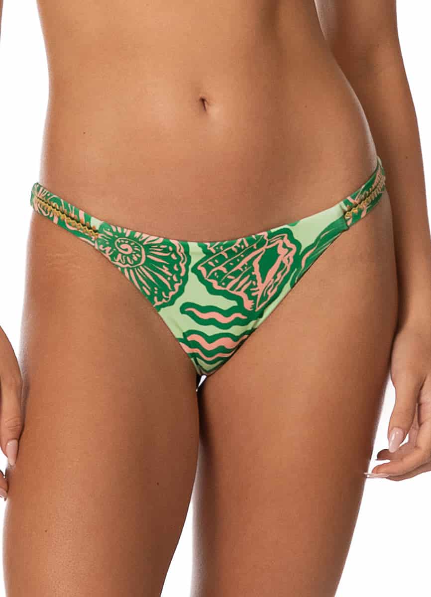Maaji Soft Coral Quinn Low Rise Thin Side Bikini Bottom - miniatura 2