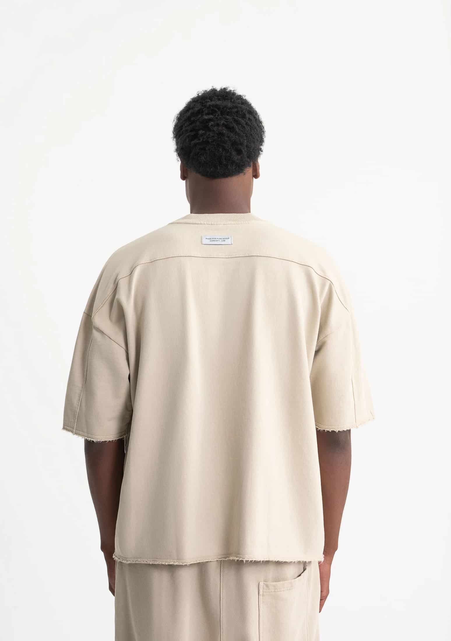 Rustic taupe pocket t-shirt - miniatura 3