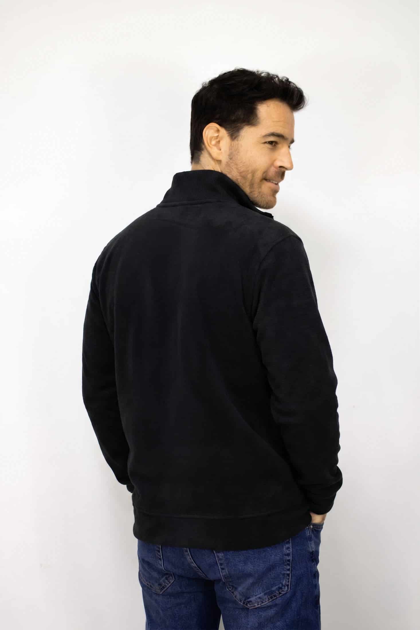 Saco negro con Cremallera para hombre - miniatura 3