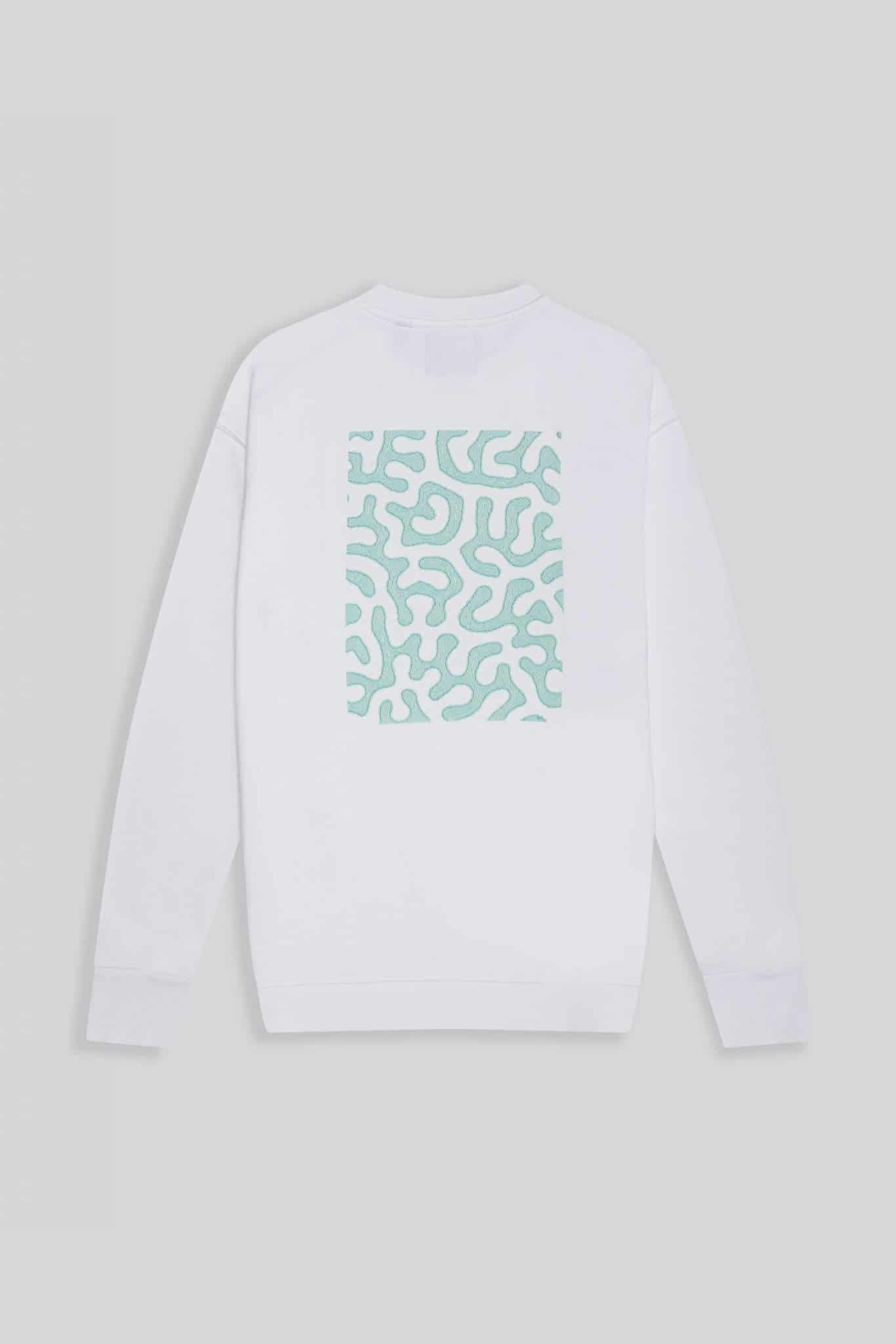 men's bright white frog sweatshirt - miniatura 2