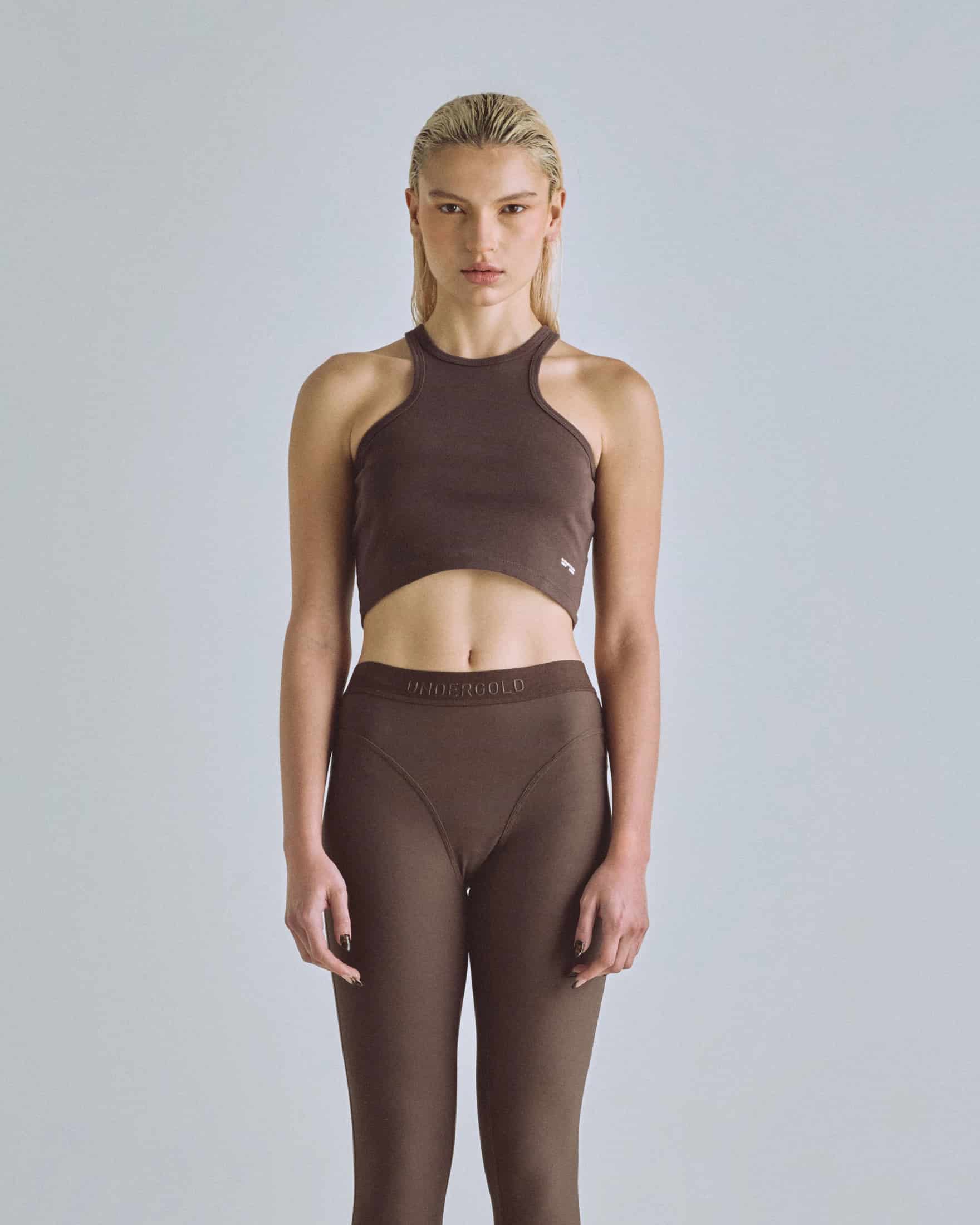 W Basics Undergold Studio Tank Top Brown - miniatura 2