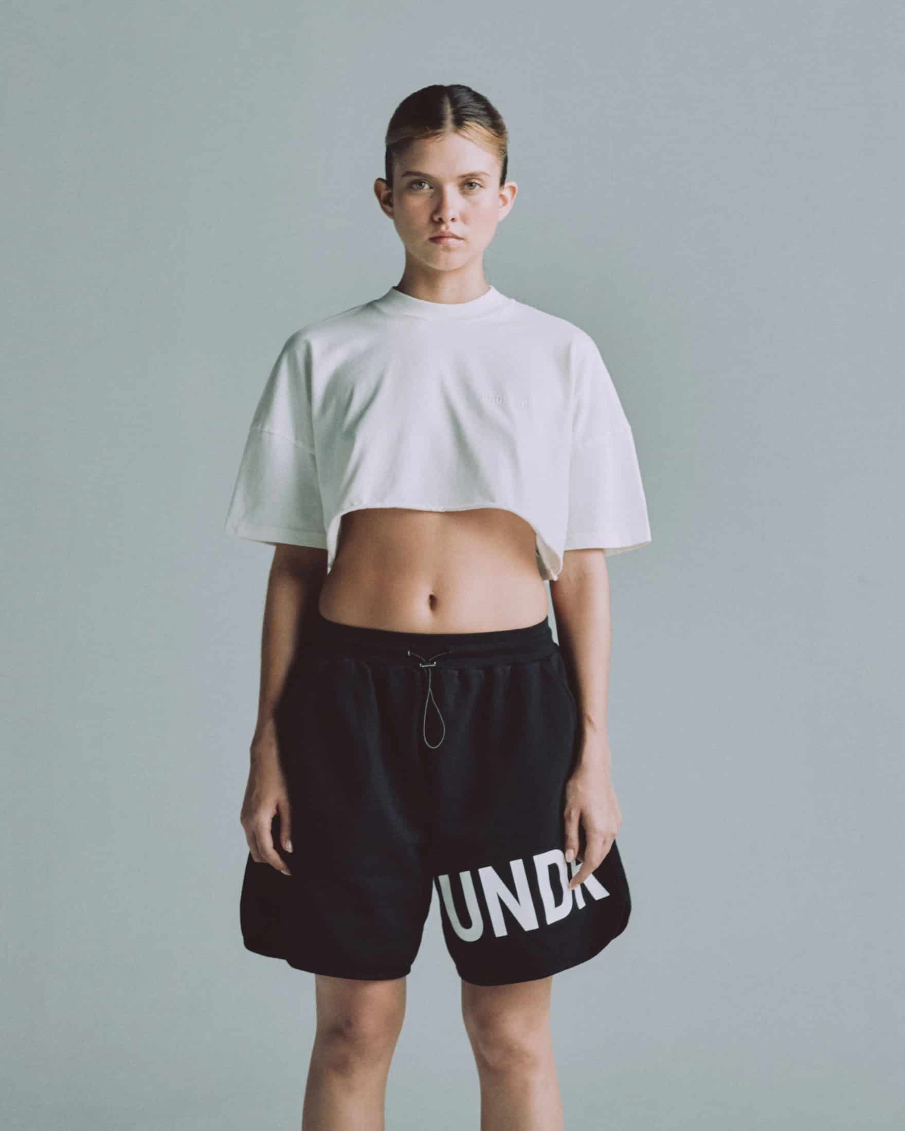 Line Logo Crop Top White - miniatura 2