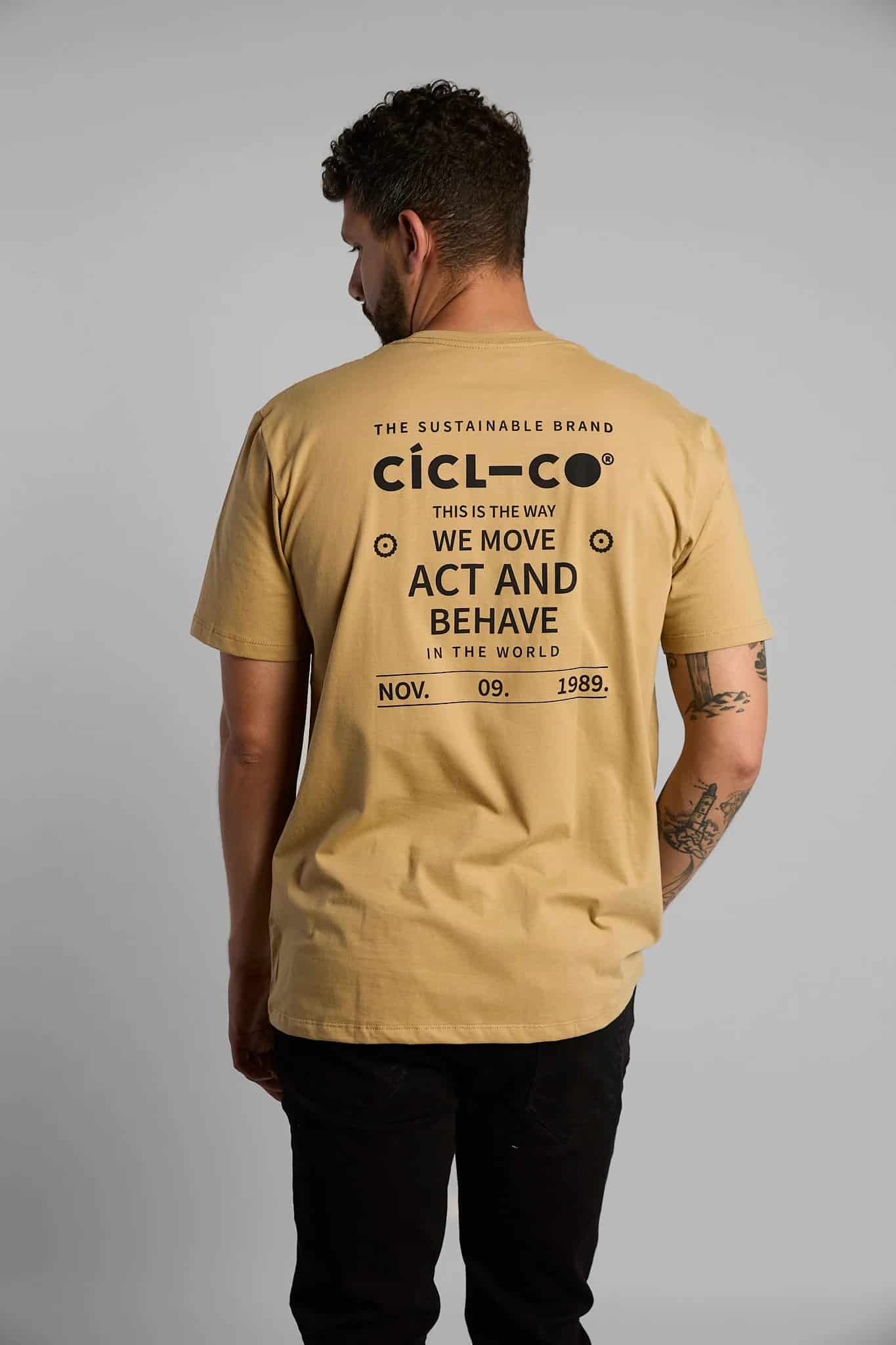 Camiseta Move Act Behave Beige - miniatura 6