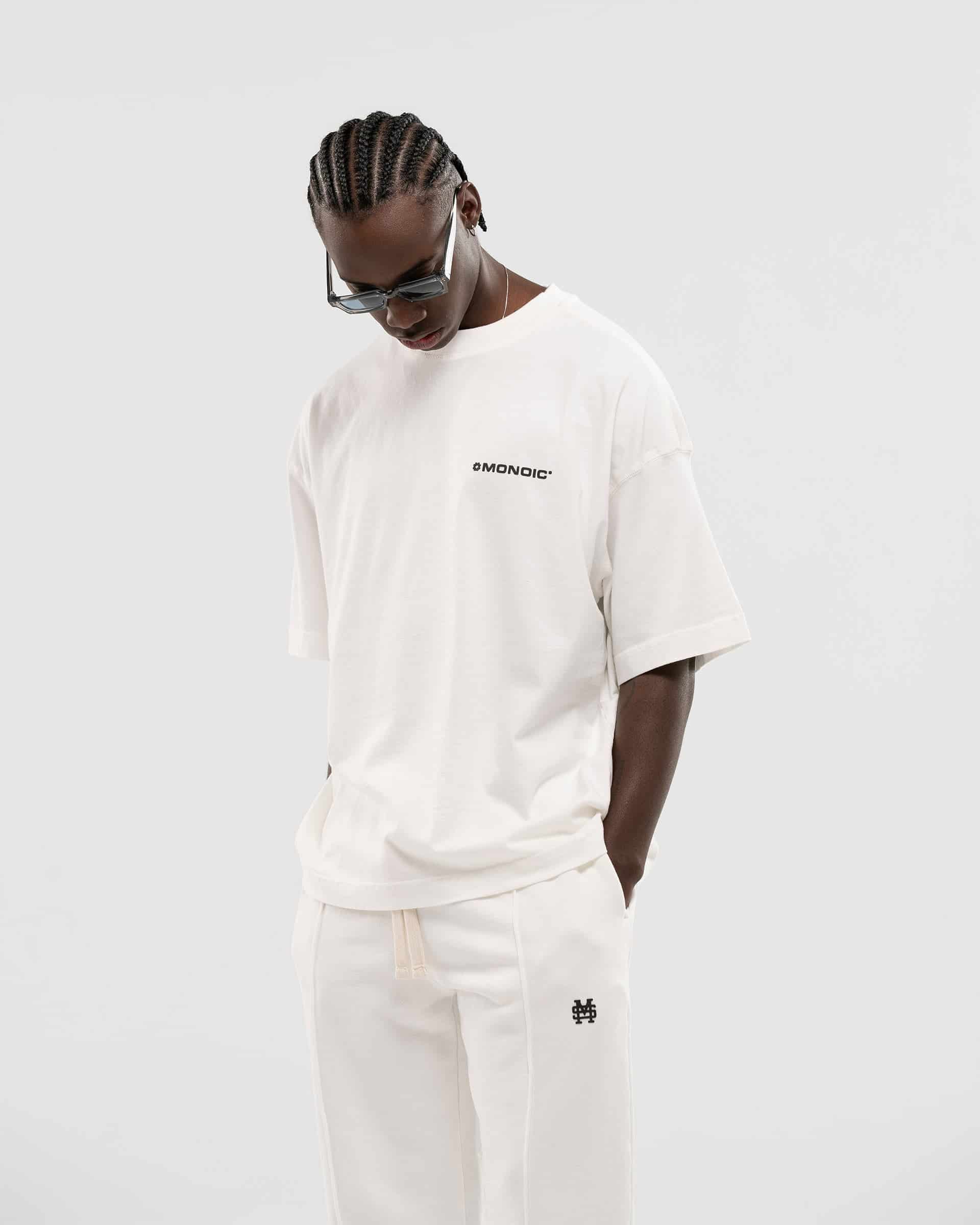 Camiseta Boxy Fit Básica V2 - Off White - miniatura 2