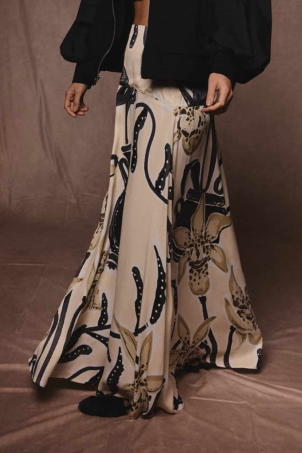 Falda soléne ivory negro - miniatura 3