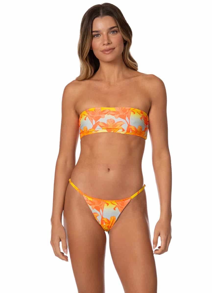 Maaji Golden Lily Cally Strapless Bandeau Bikini Top - miniatura 4