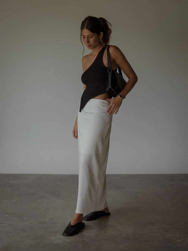 LONG CORE SKIRT  - SOFT WHITE - miniatura 2
