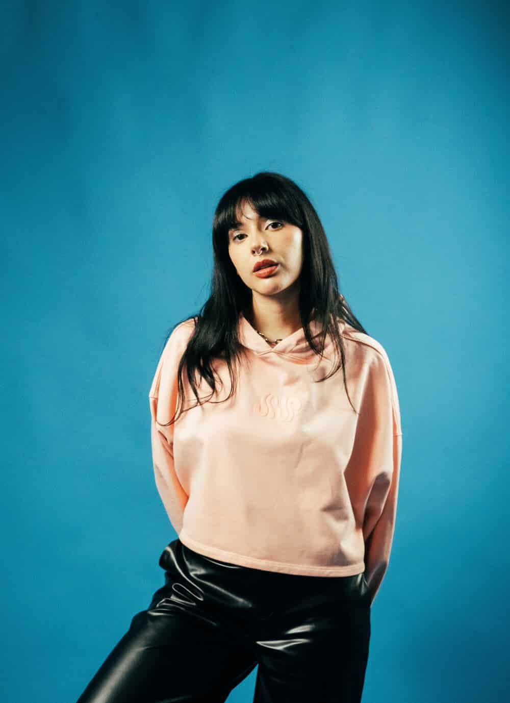 HOODIE BN4B CROPPED ROSADO - miniatura 3