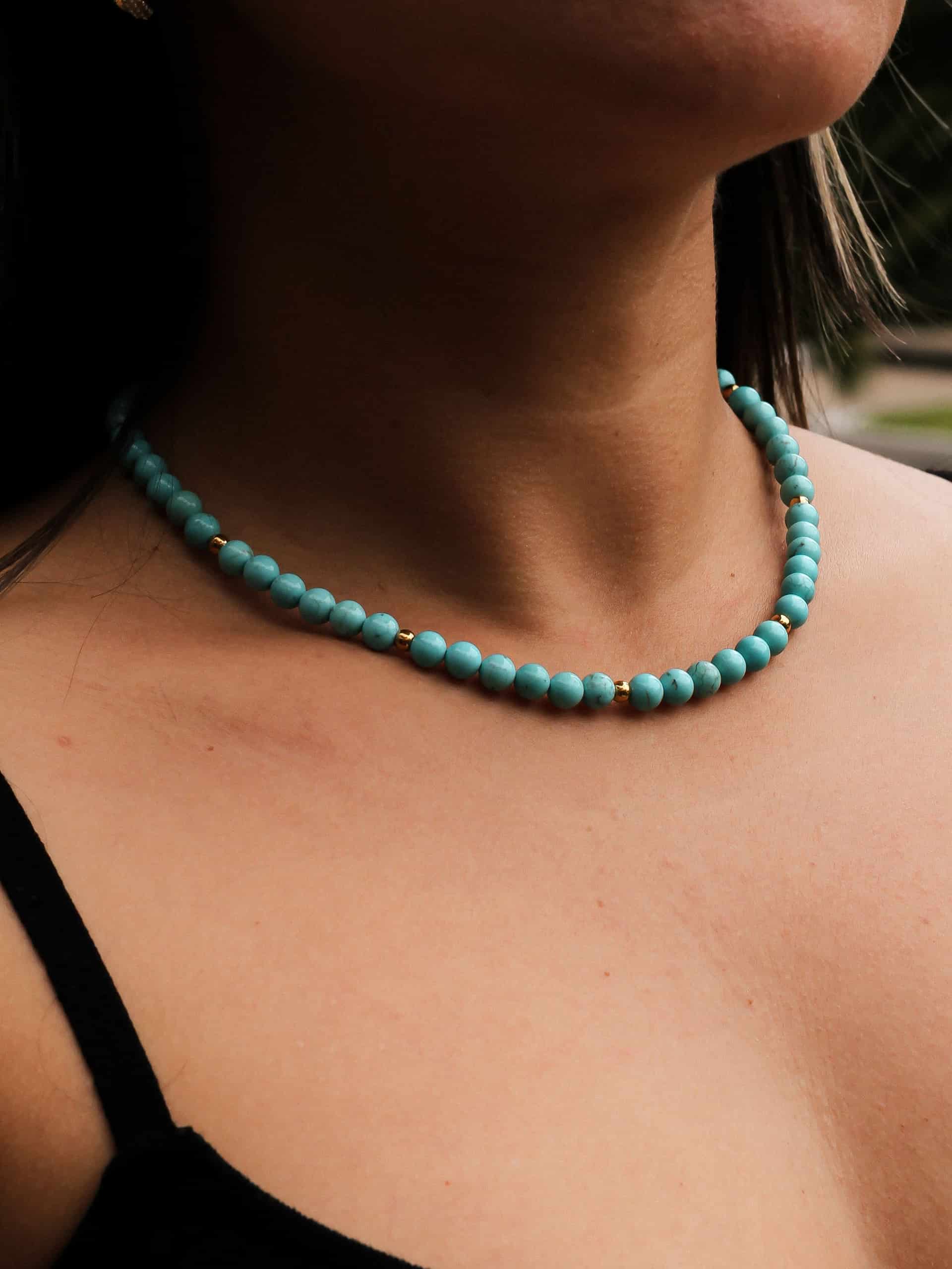 Choker Turquesa 6mm - miniatura 1