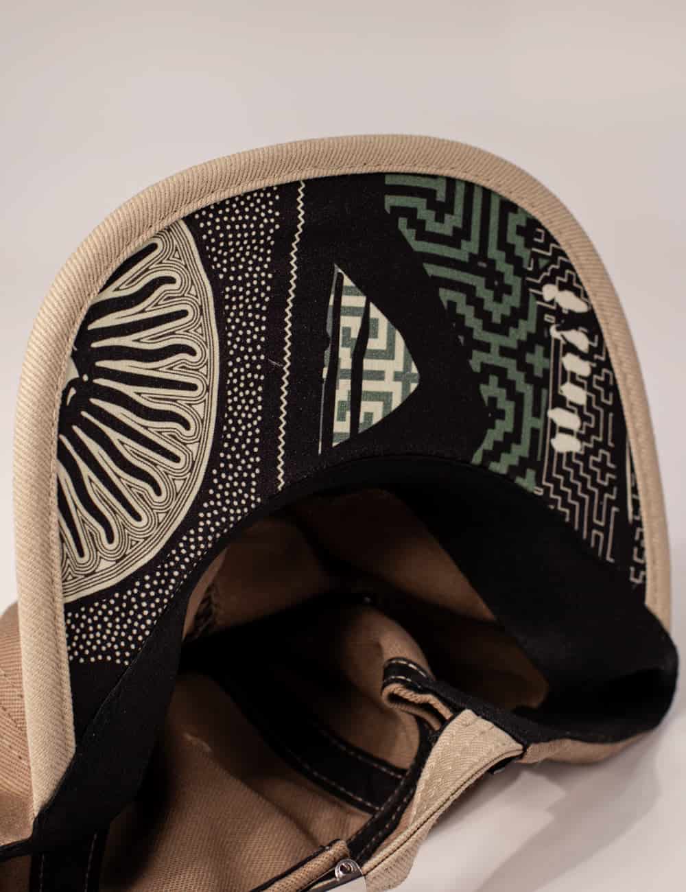 Gorra desestructurada Inner Peace caqui+beige - miniatura 6