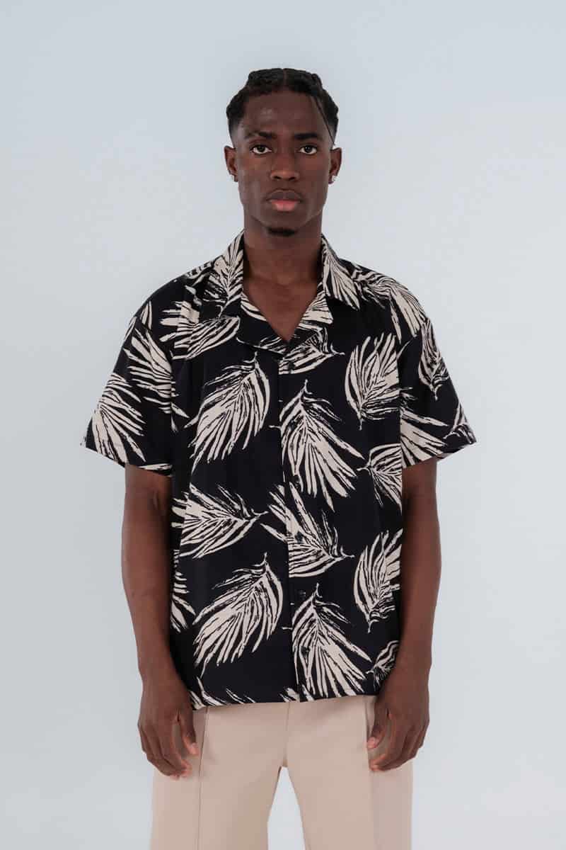 Camisa moda hoja hueso - miniatura 1