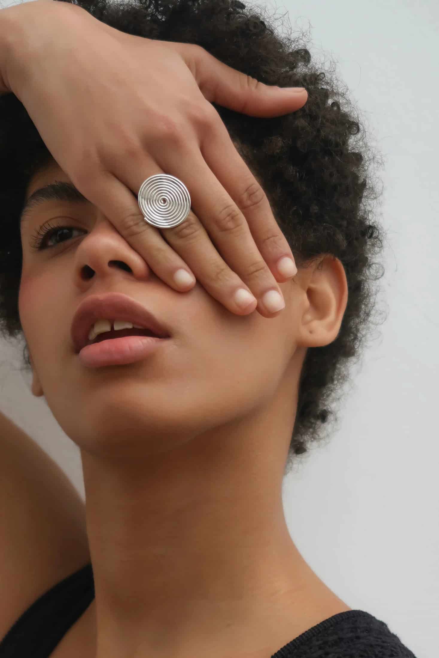 SPIRAL SILVER RING - miniatura 1