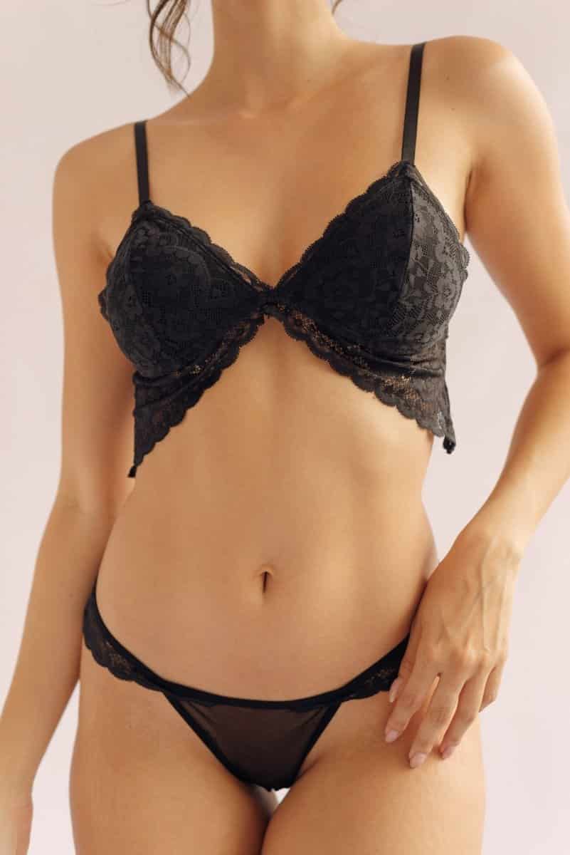 Set en Encaje Eloisa - Negro - miniatura 2