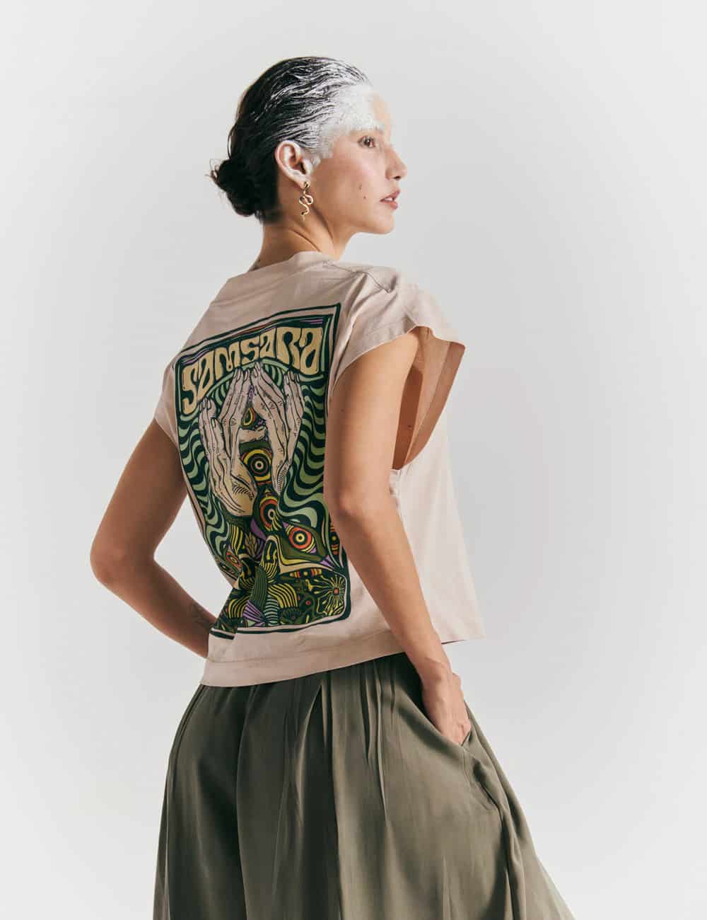 Camiseta Manga casco Nirvana Curuba Mujer - miniatura 1