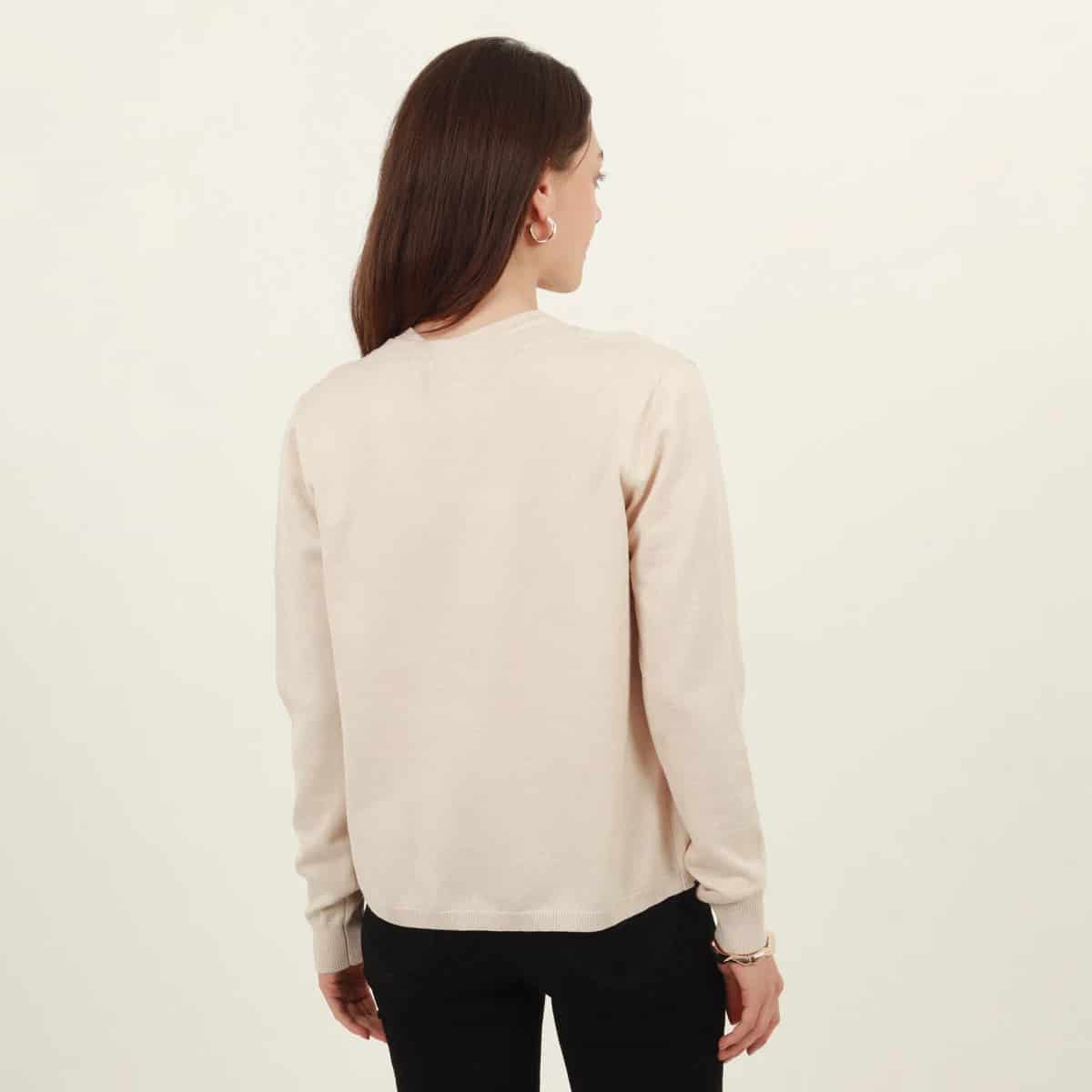 Sweater cardigan con botones manga larga - miniatura 8