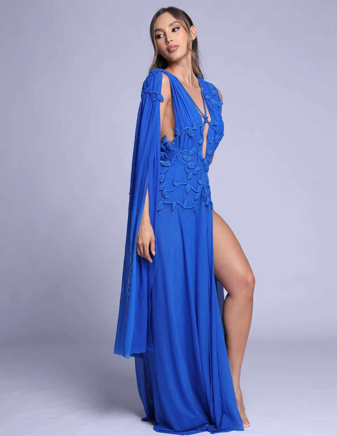 Vestido Copérnico Azul Rey - miniatura 3