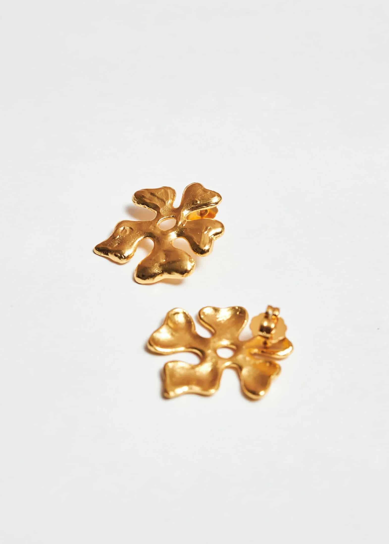 Aretes Flora Dorado - miniatura 3