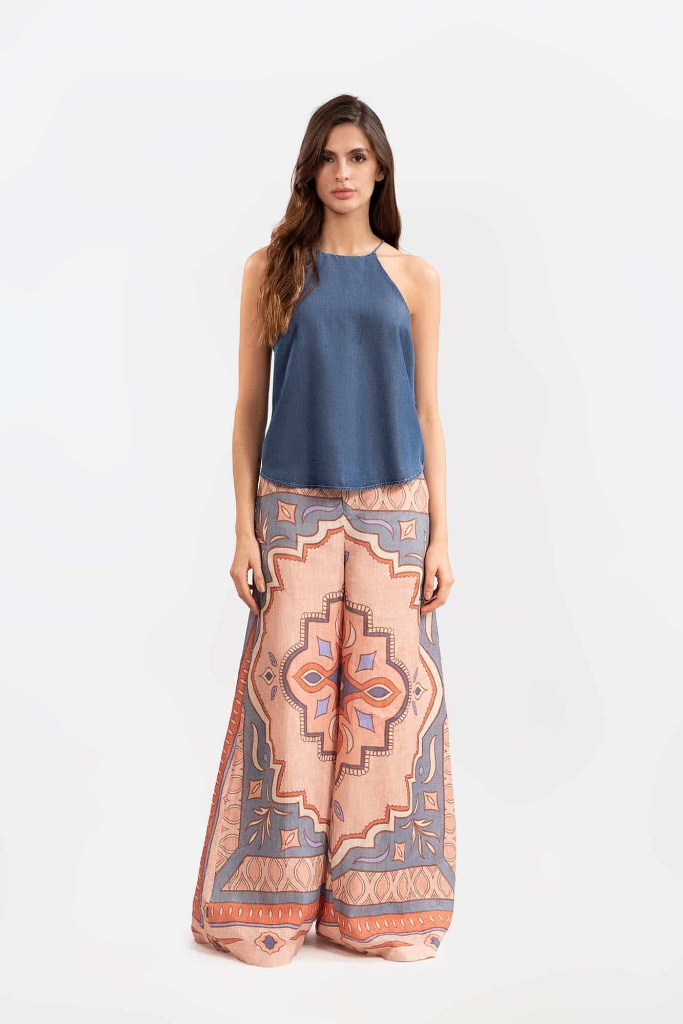 Pantalón Jazmín Rosado Azul - miniatura 1