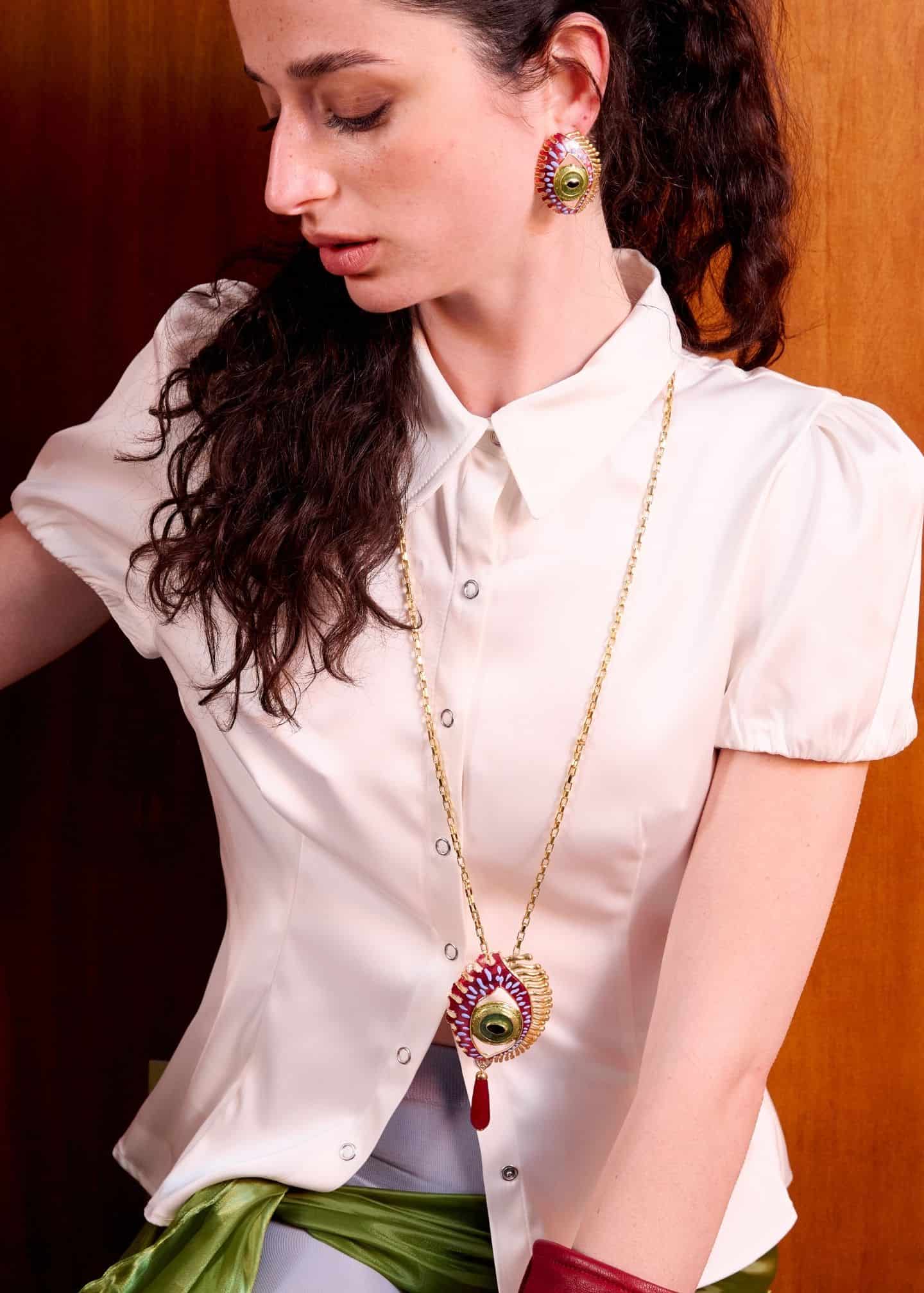 Cadena Maxi Eye Burgundy - miniatura 2