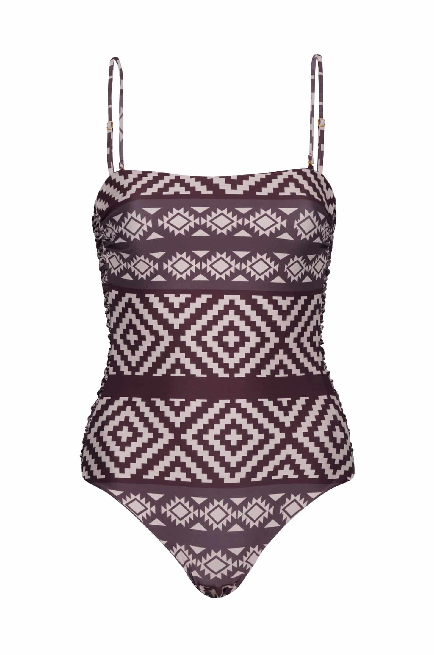 Las Balsas One Piece / Ethnic Motif - Purple - miniatura 1