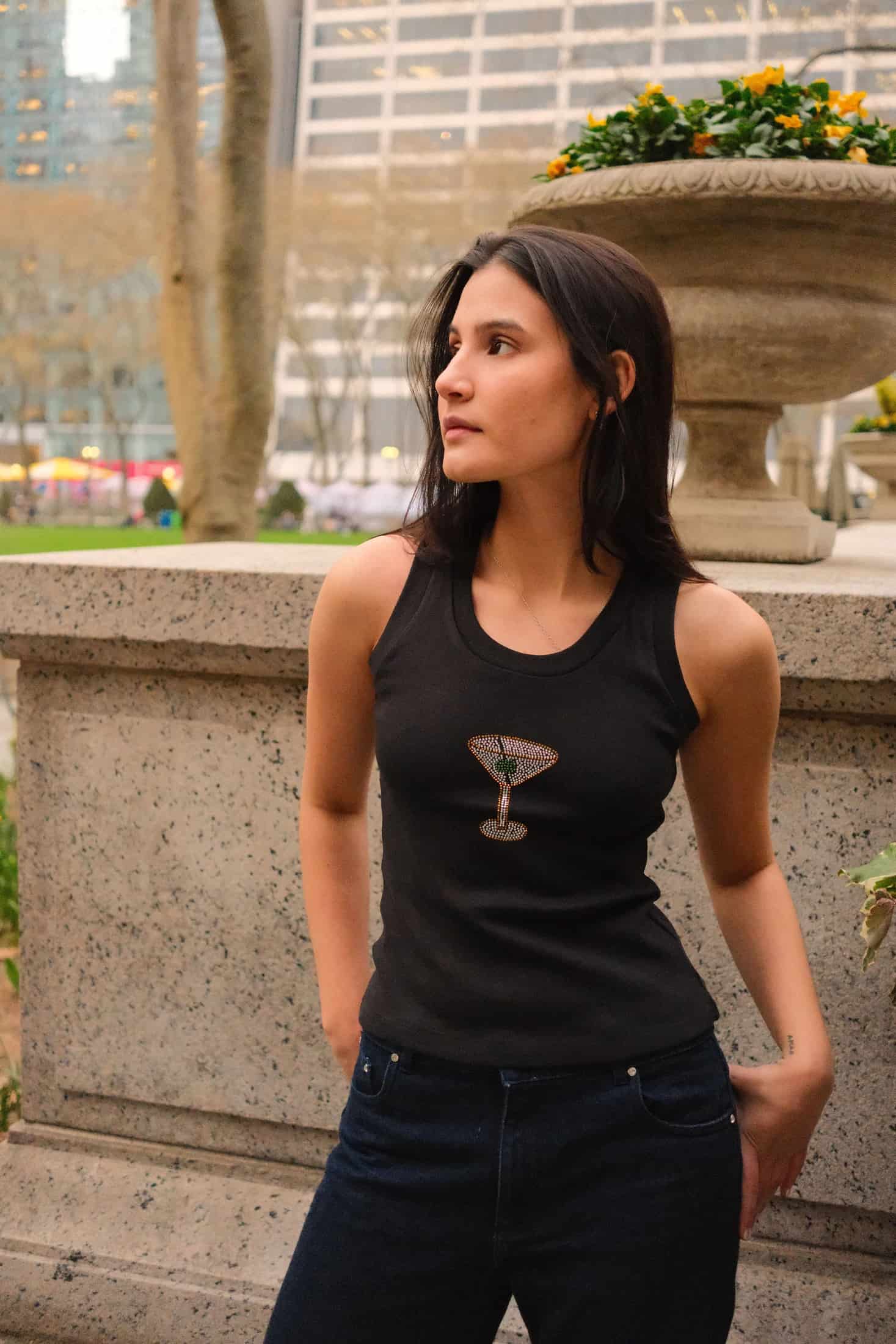 Martini Tank Top (Black) - miniatura 2