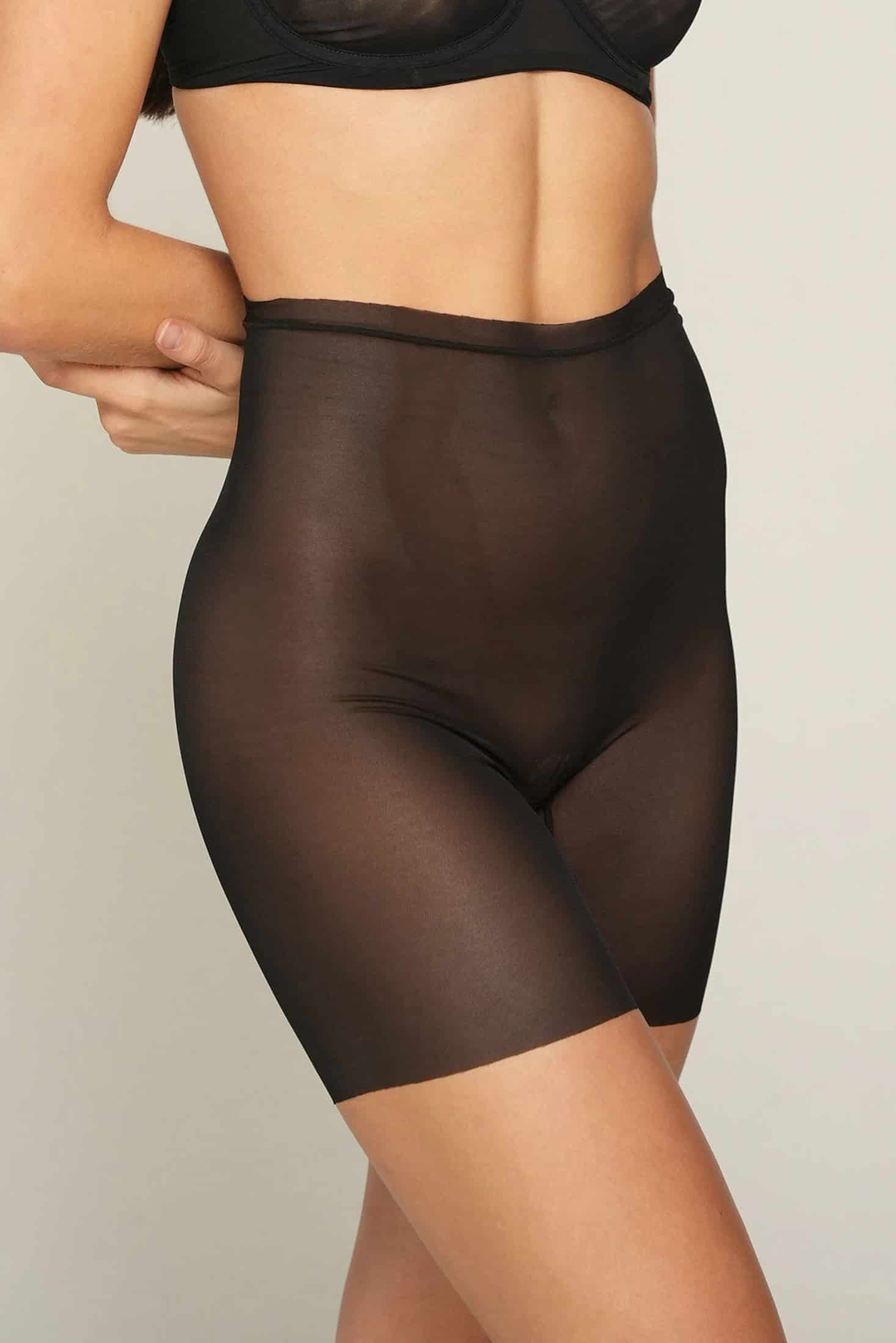 PANTY CICLISTA ELLIPSE EN TUL INVISIBLE ULTRA COMODO ALMA LIMPIA NEGRO - miniatura 1