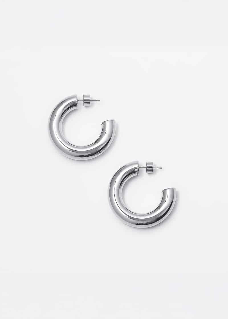 Menik Hoops Plateado - miniatura 6
