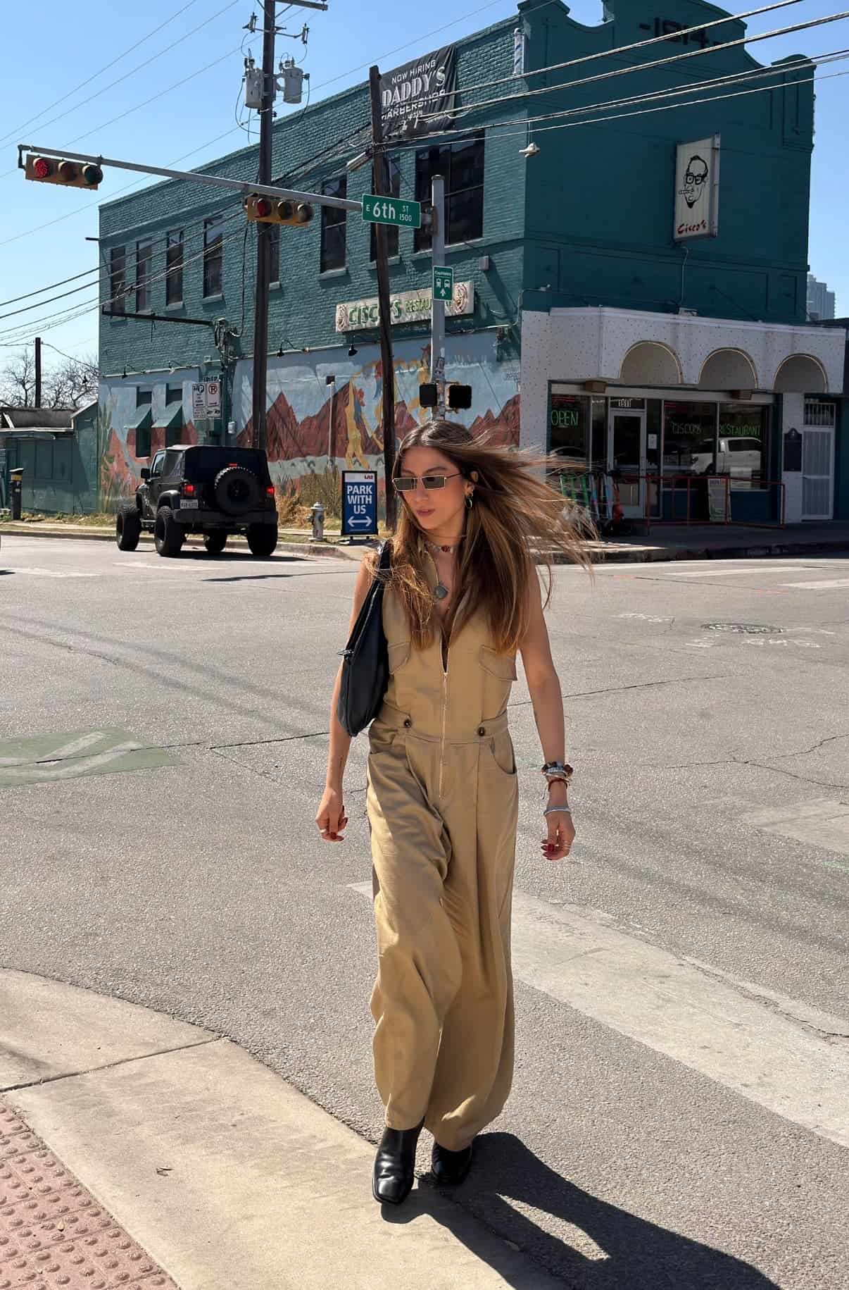 Jumpsuit Dune de tencel/algodón | Camel - miniatura 2
