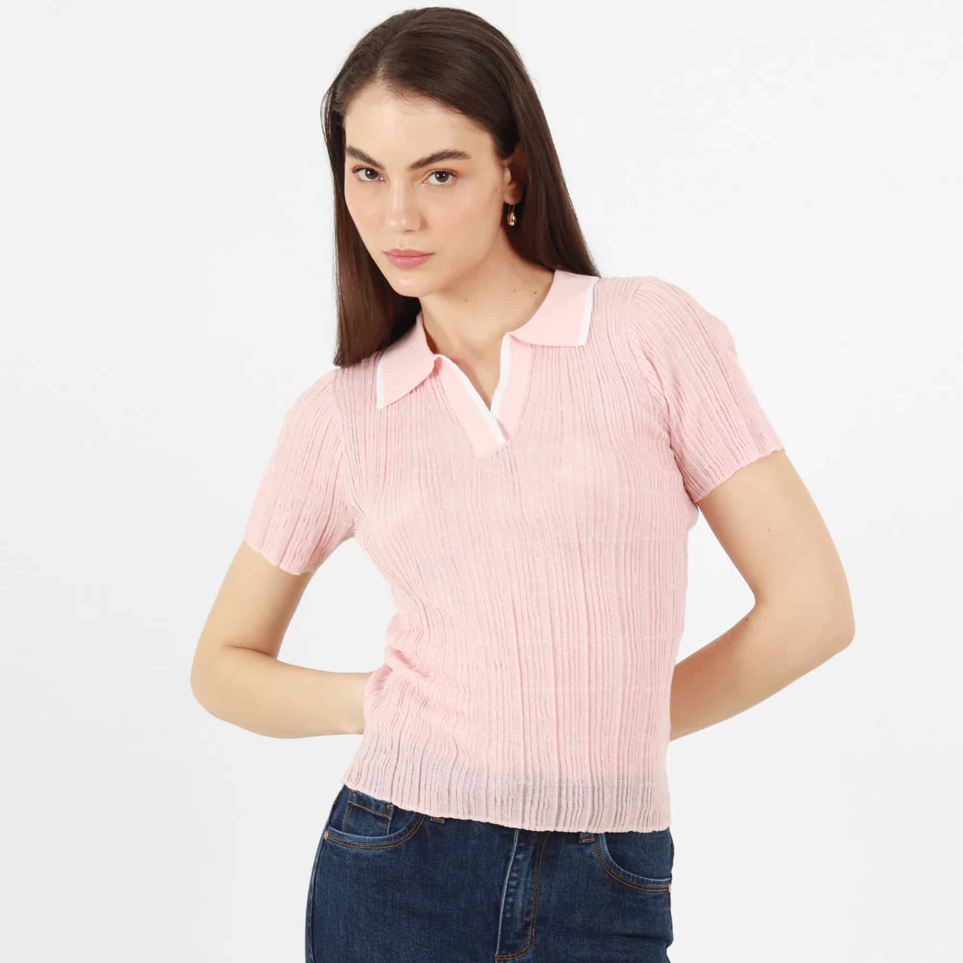 Sweater Cuello Sport Manga Corta - miniatura 1