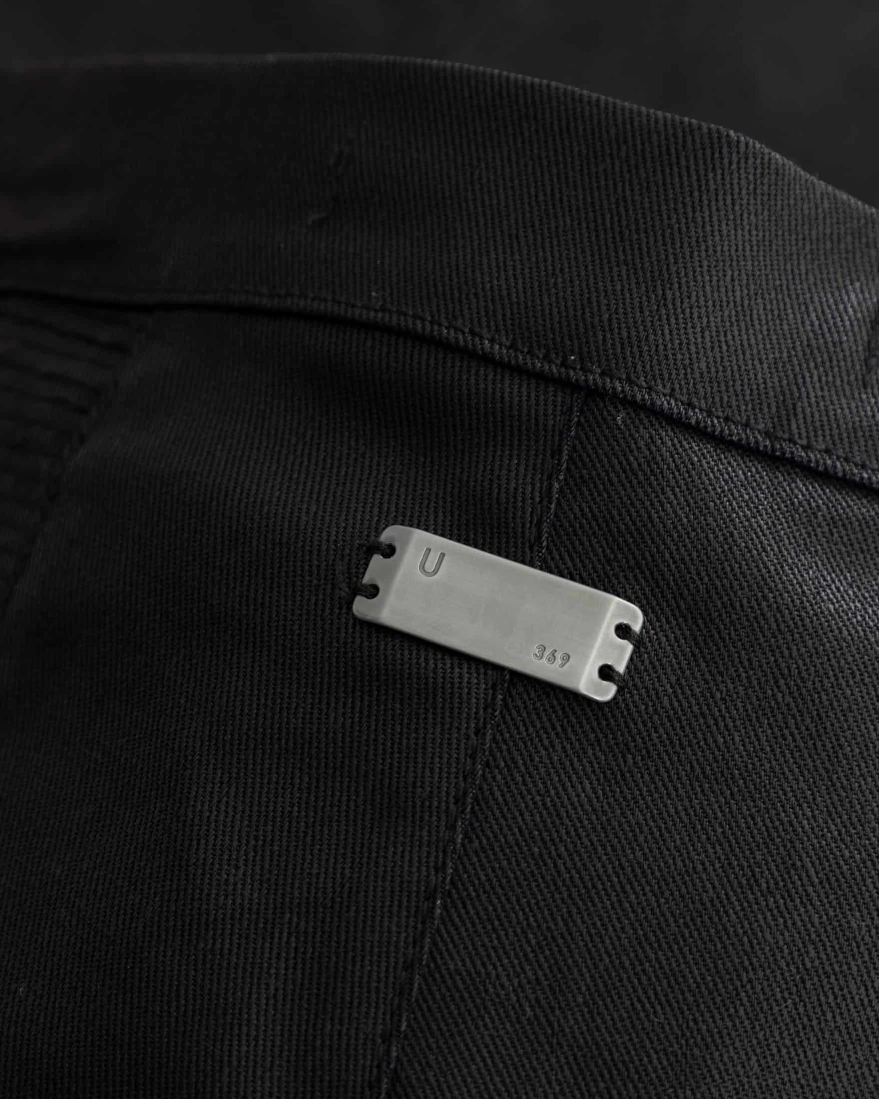 Basics Pleather Flare Pants Black - miniatura 5